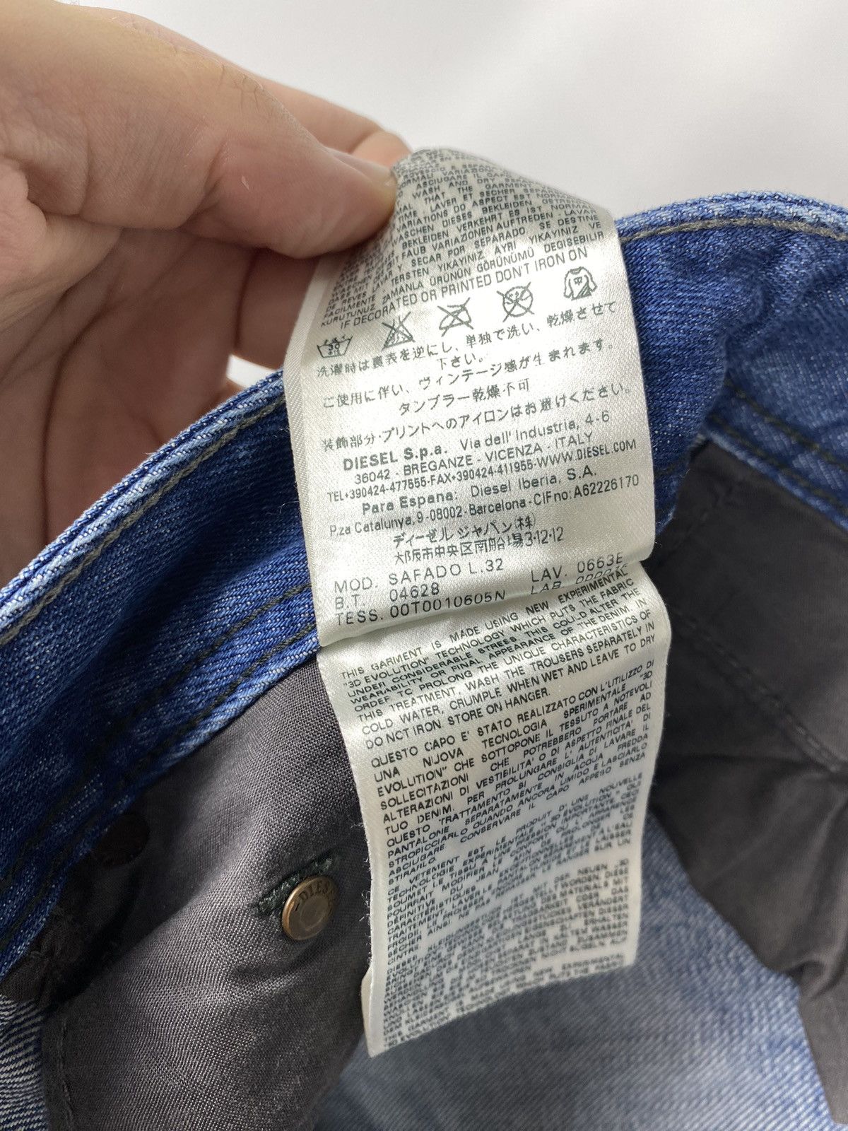 Diesel Diesel Safado 3D Denim Jeans size W31 L32 Size US 31 - 16 Thumbnail