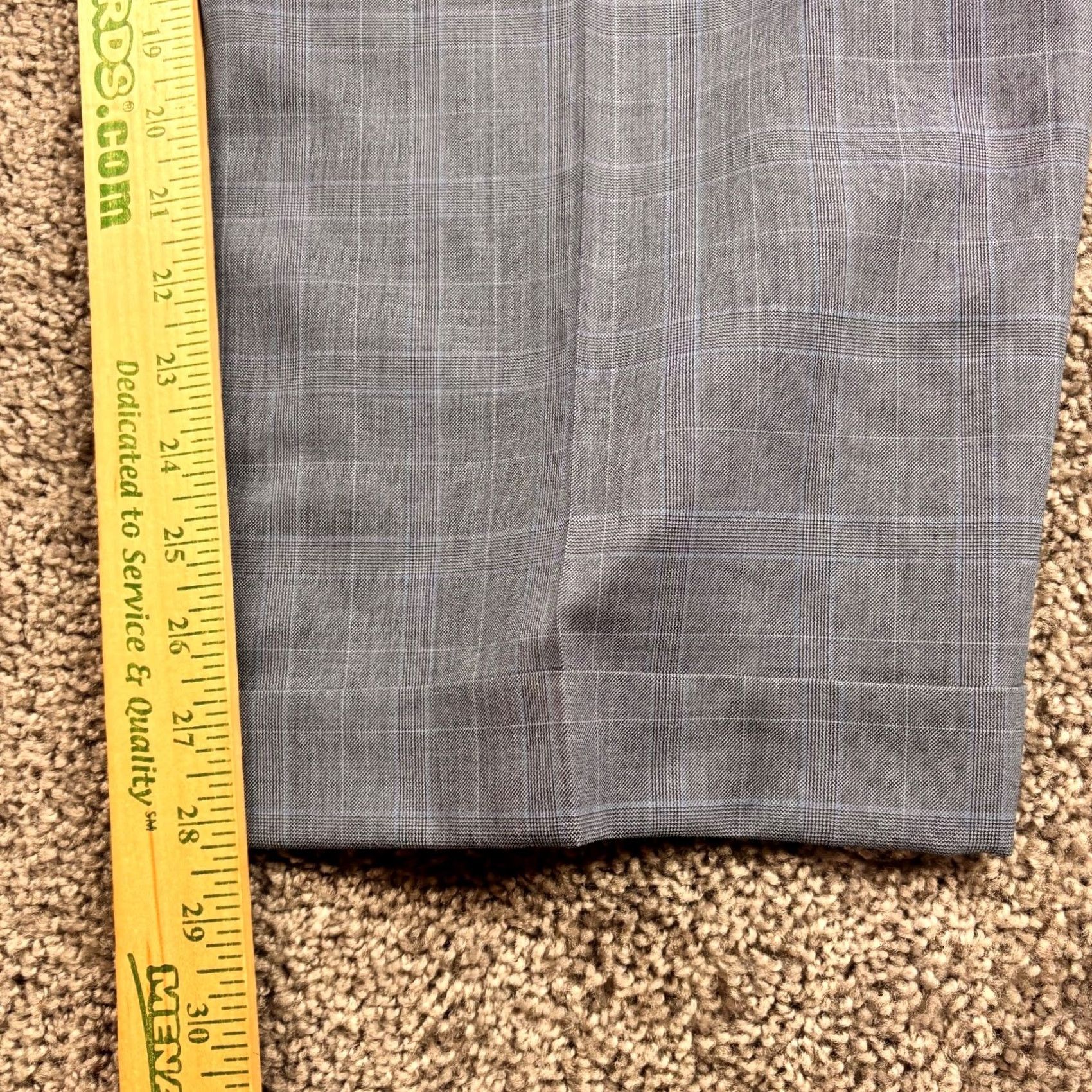 Brooks Brothers Brooks Brothers Pants 34x28 Gray Windowpane Wool Dress Slacks Flat Front Pants Mens Regular Gray Windowpane Wool Dress Pants 34 28 Size US 34 / EU 50 - 5 Thumbnail