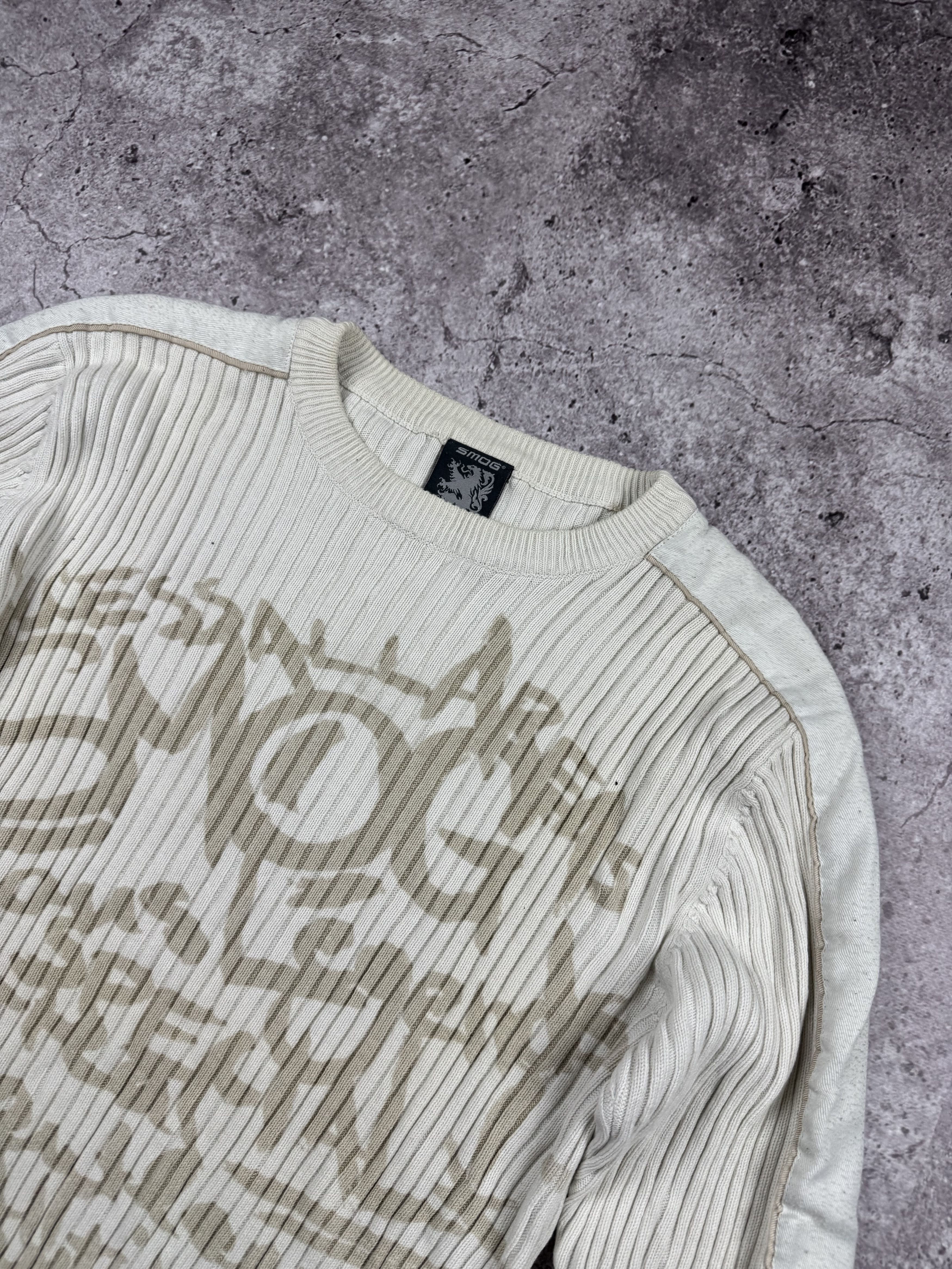Vintage Vintage Y2K Archival Avant Garde Style Painted Knit Sweater Size US L / EU 52-54 / 3 - 3 Thumbnail