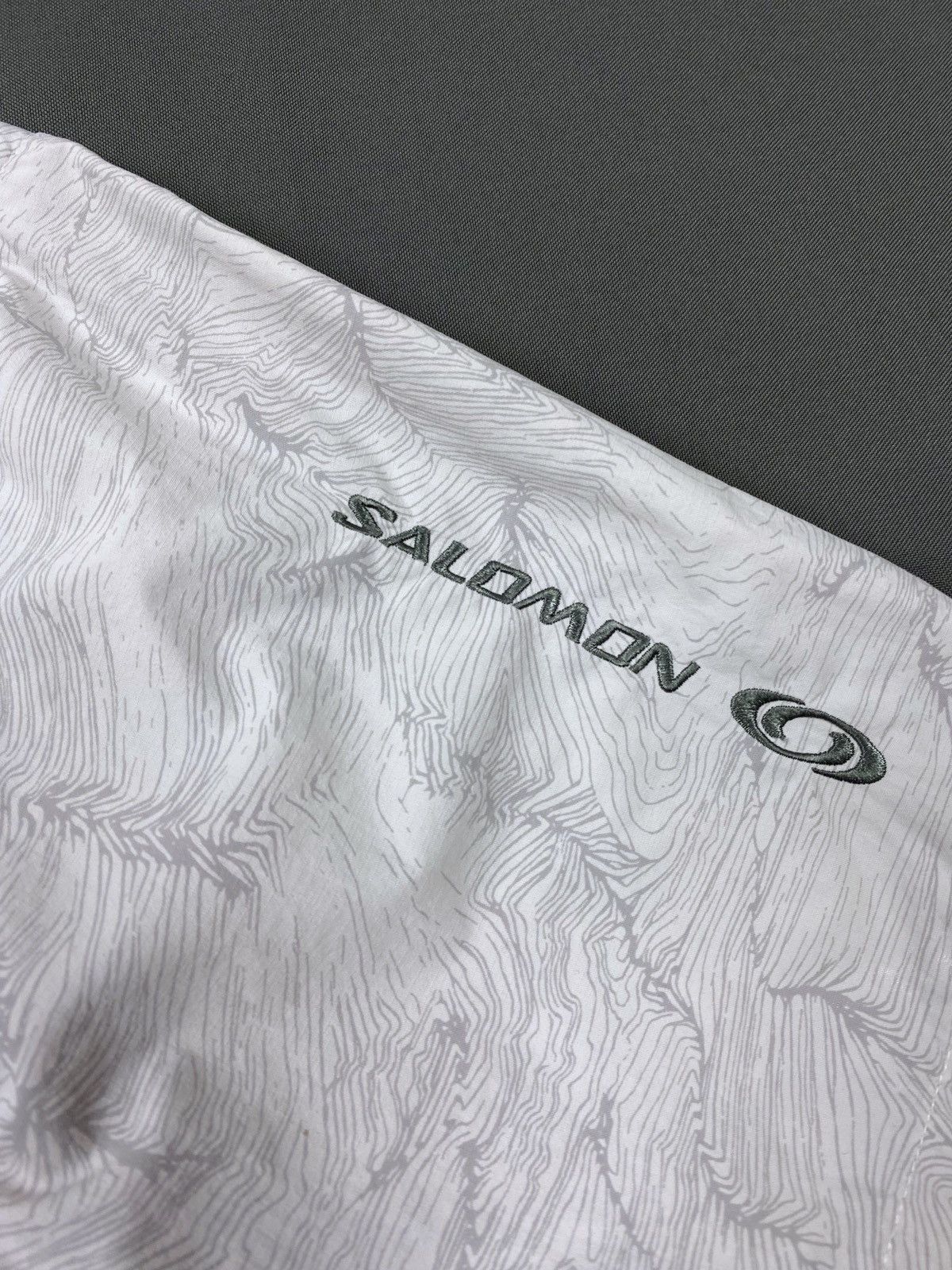 Salomon 2000’s Vintage Salomon Topographic Print Button Up Shirt Size US L / EU 52-54 / 3 - 4 Thumbnail