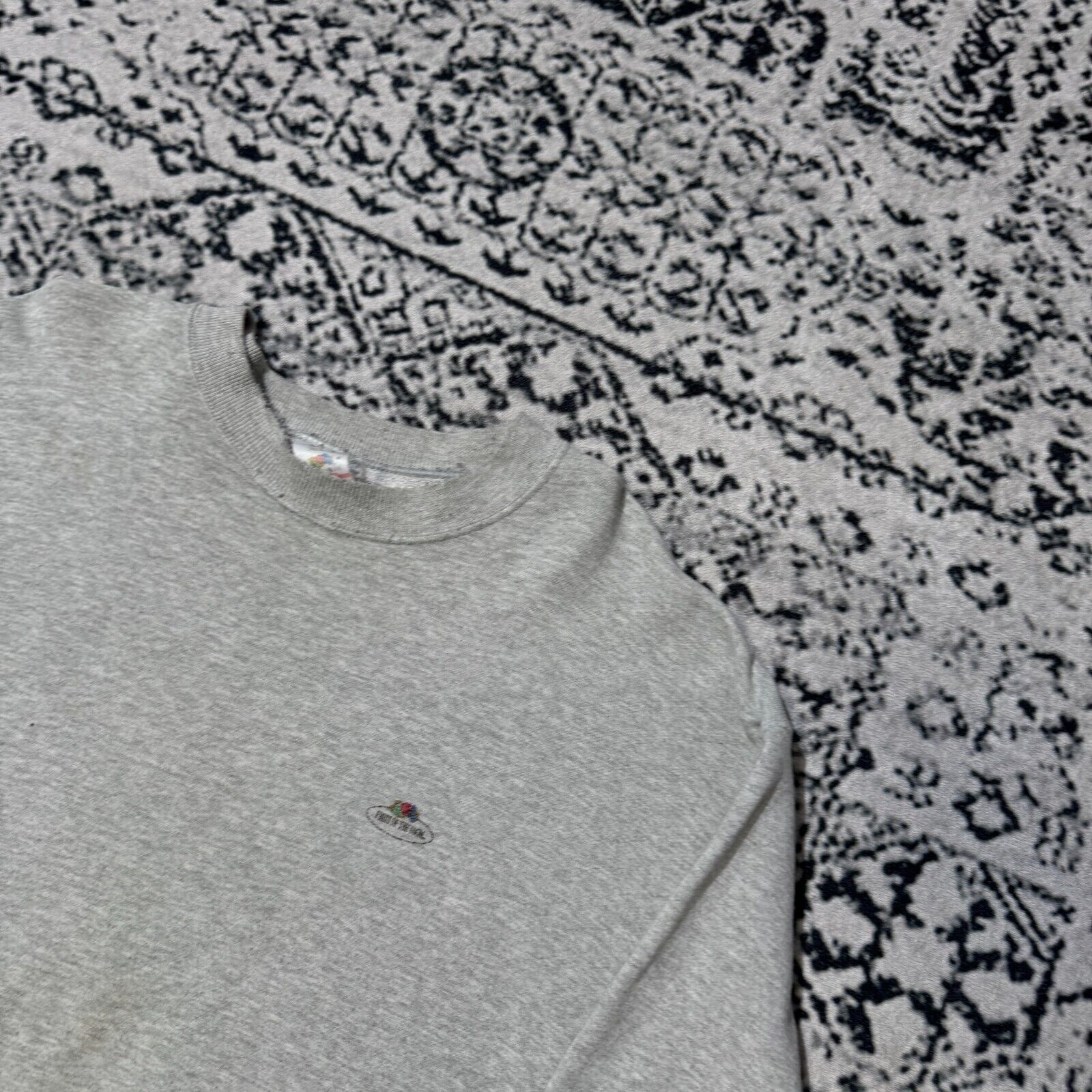 Fruit Of The Loom × Vintage Vintage Gray Cotton Crewneck Size XL Fruit Of The Loom Size US XL / EU 56 / 4 - 4 Thumbnail