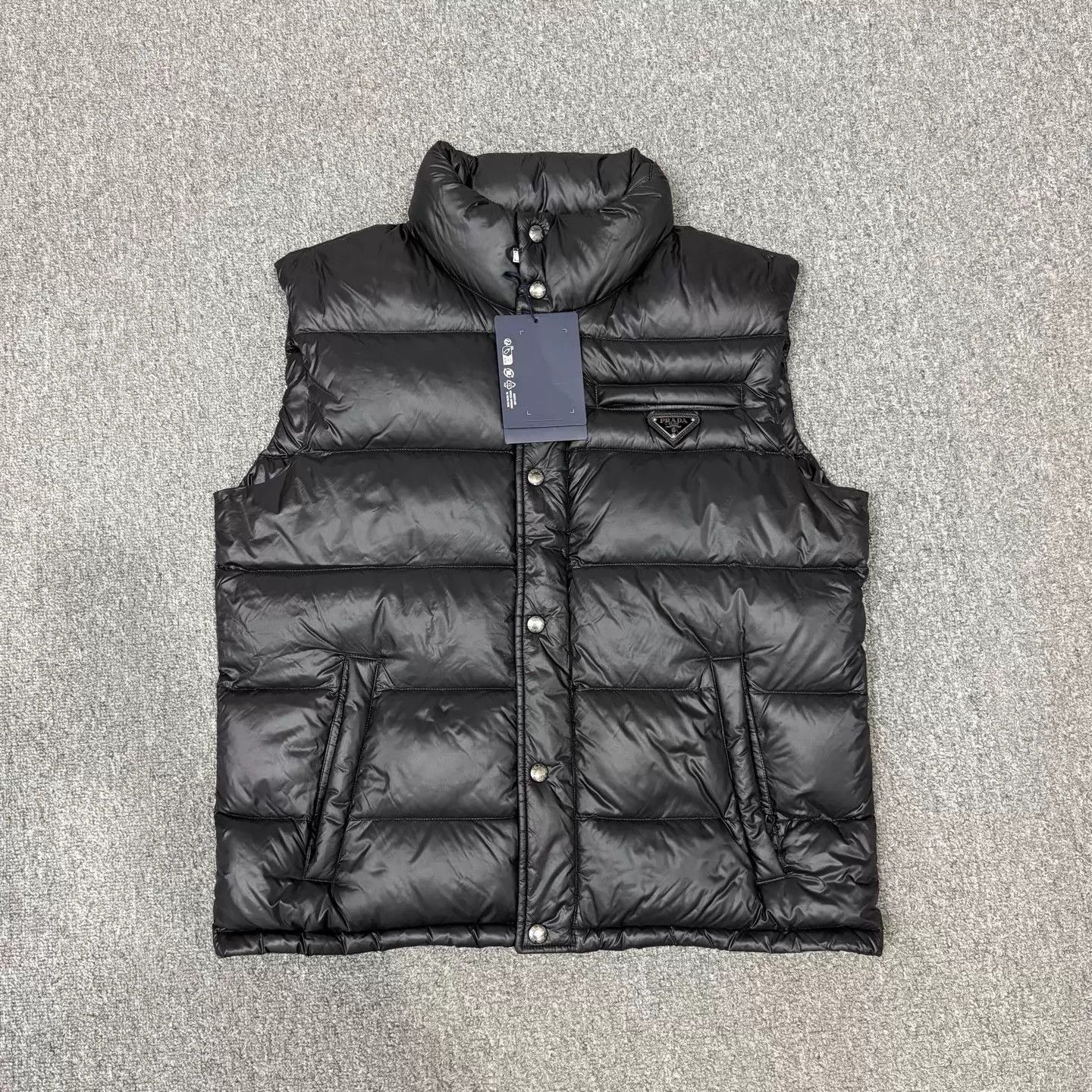 Prada Prada Black Light Nylon Down Vest | Grailed