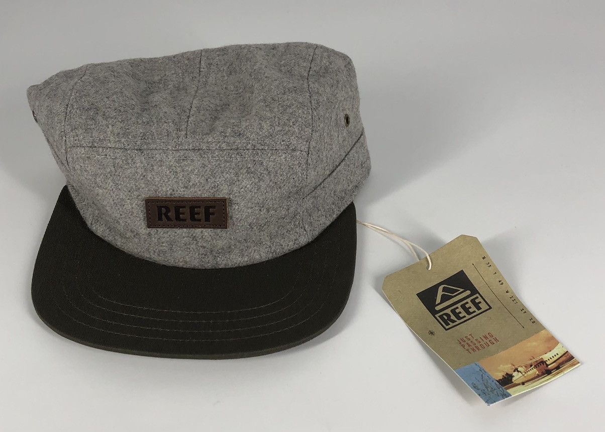 REEF Reef Town Heather Grey Green Strapback Hat Size ONE SIZE - 8 Thumbnail