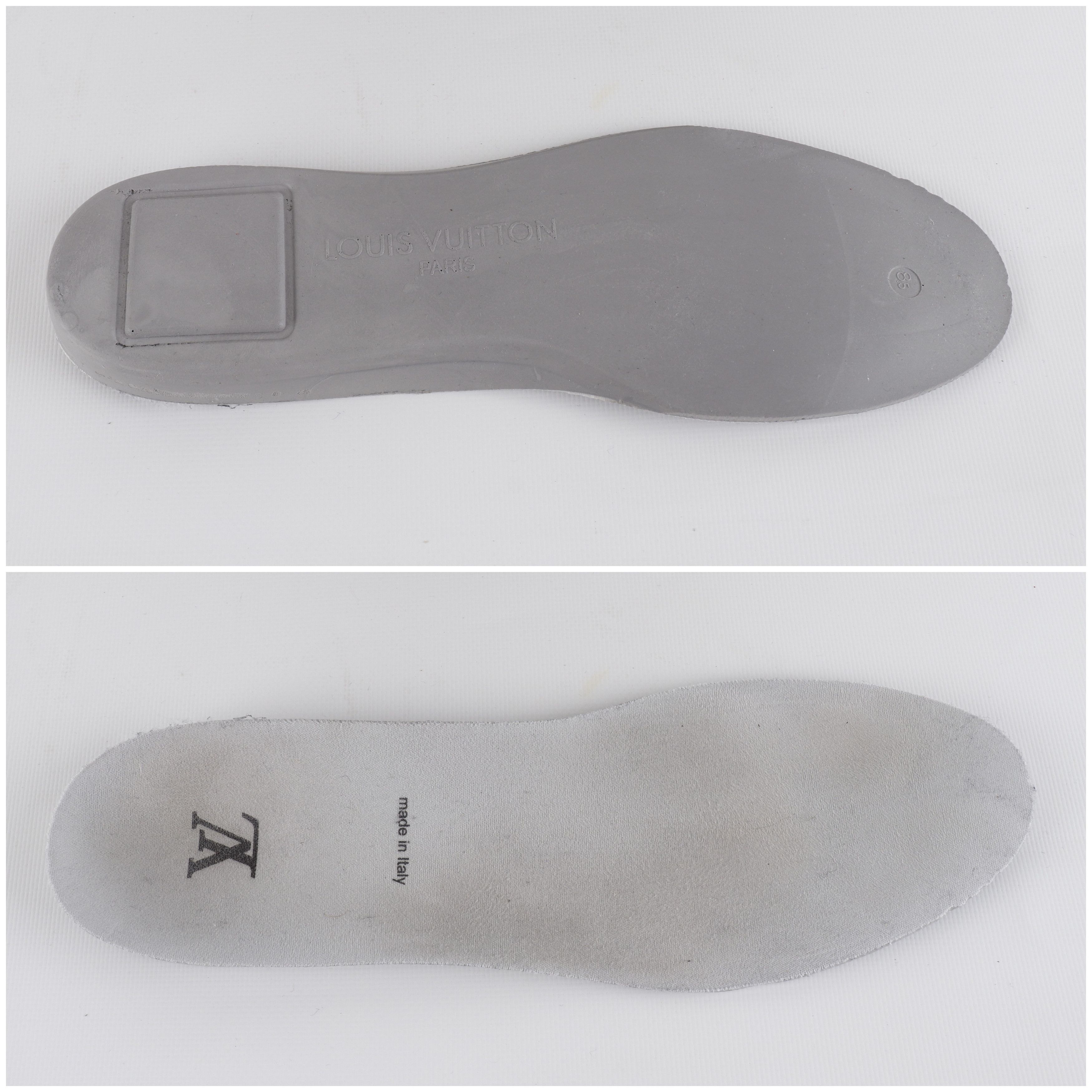 Louis Vuitton Louis Vuitton x Virgin Abloh SS19 Leather Low Sneakers Size US 9.5 / EU 42-43 - 17 Thumbnail