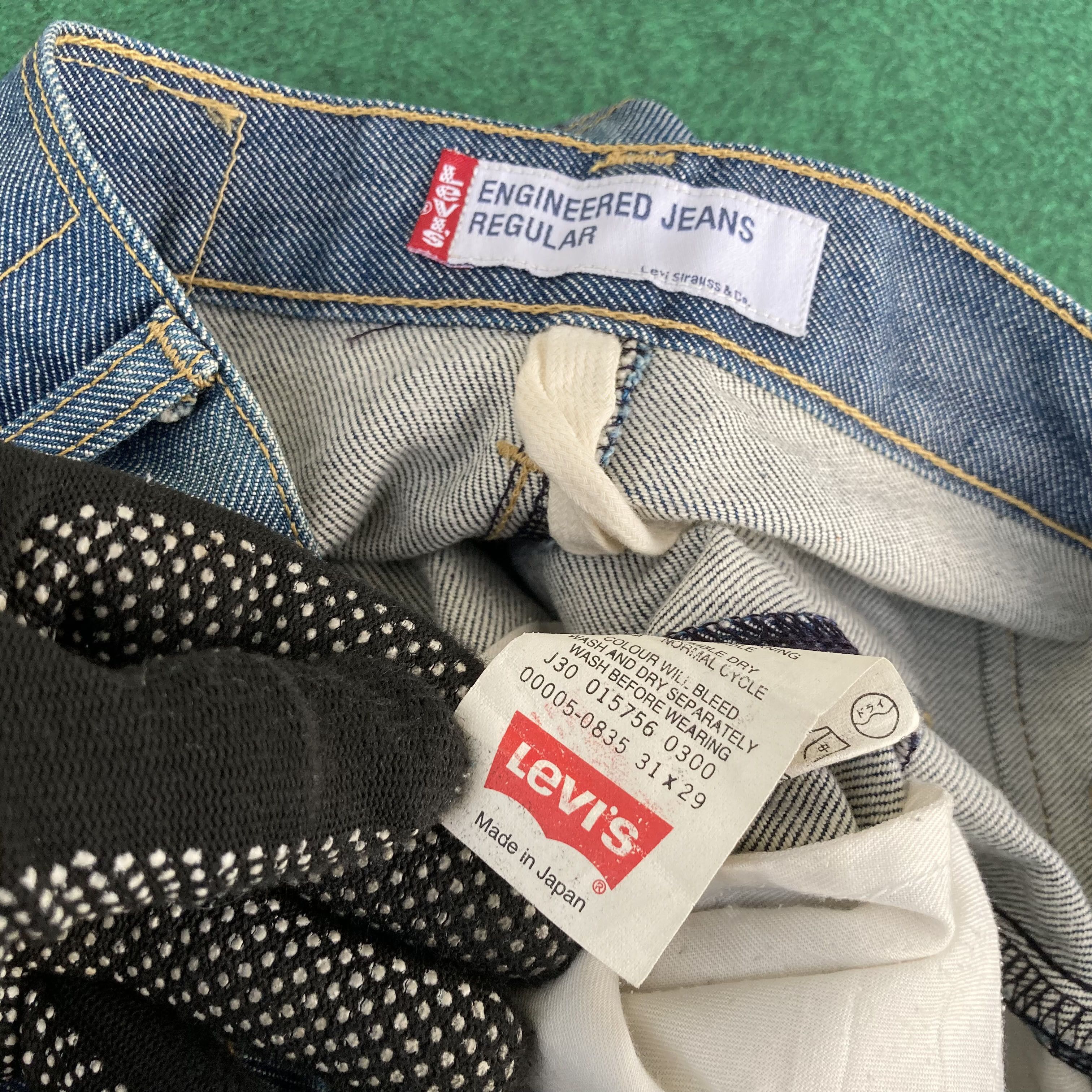Levi's × Vintage 29x30 Vtg Levis Engineered Regular Faded Kimura Jeans Size US 29 - 4 Thumbnail