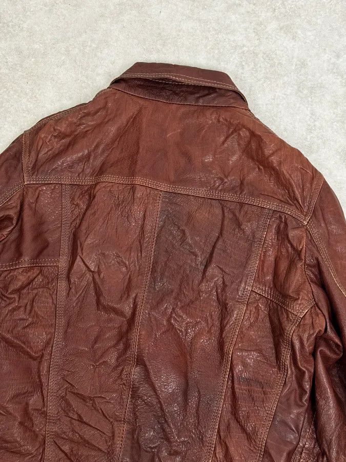 Dolce & Gabbana 2000s Dolce & Gabbana Bordeaux Leather Premium Jacket Size US M / EU 48-50 / 2 - 6 Thumbnail