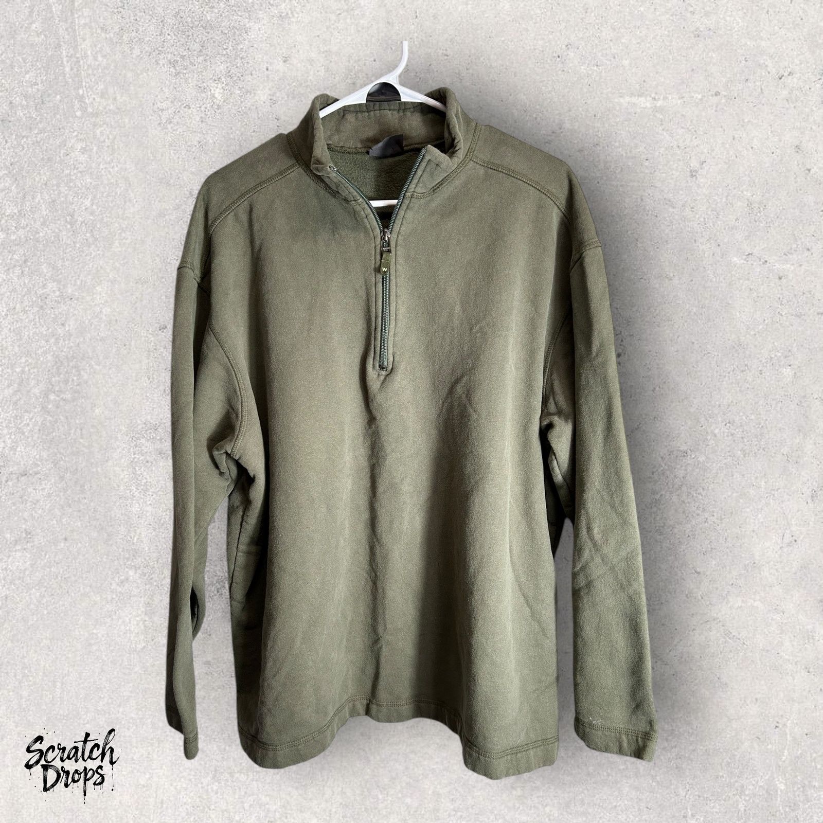 Other WOOLRICH Men's Vintage Quarter Zip Cotton Pullover Size XL Size US XL / EU 56 / 4 - 1 Thumbnail