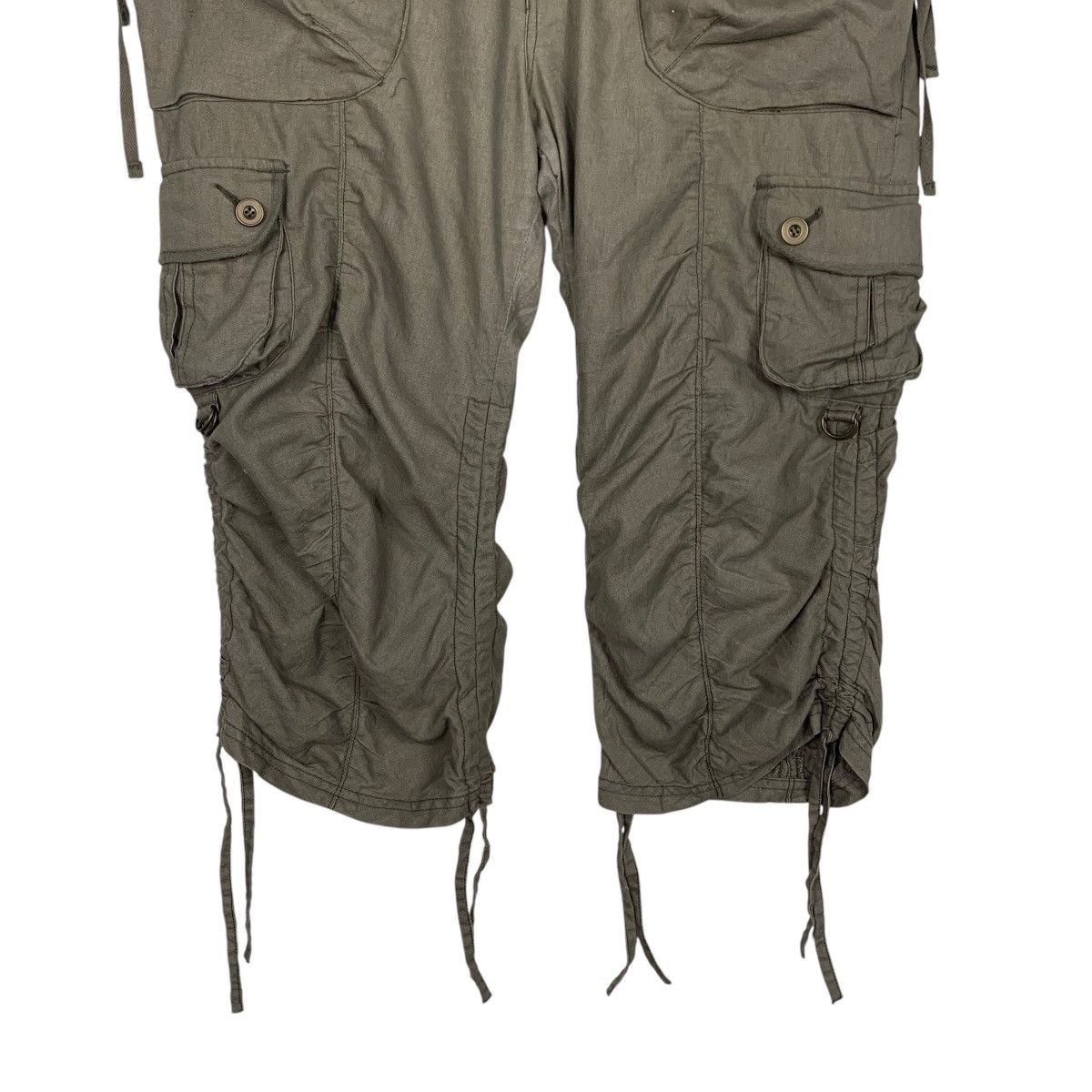 Japanese Brand Bondage 3 Quarters Cargo Pant #2028-C88 Size 36" / US 14 / IT 50 - 7 Thumbnail