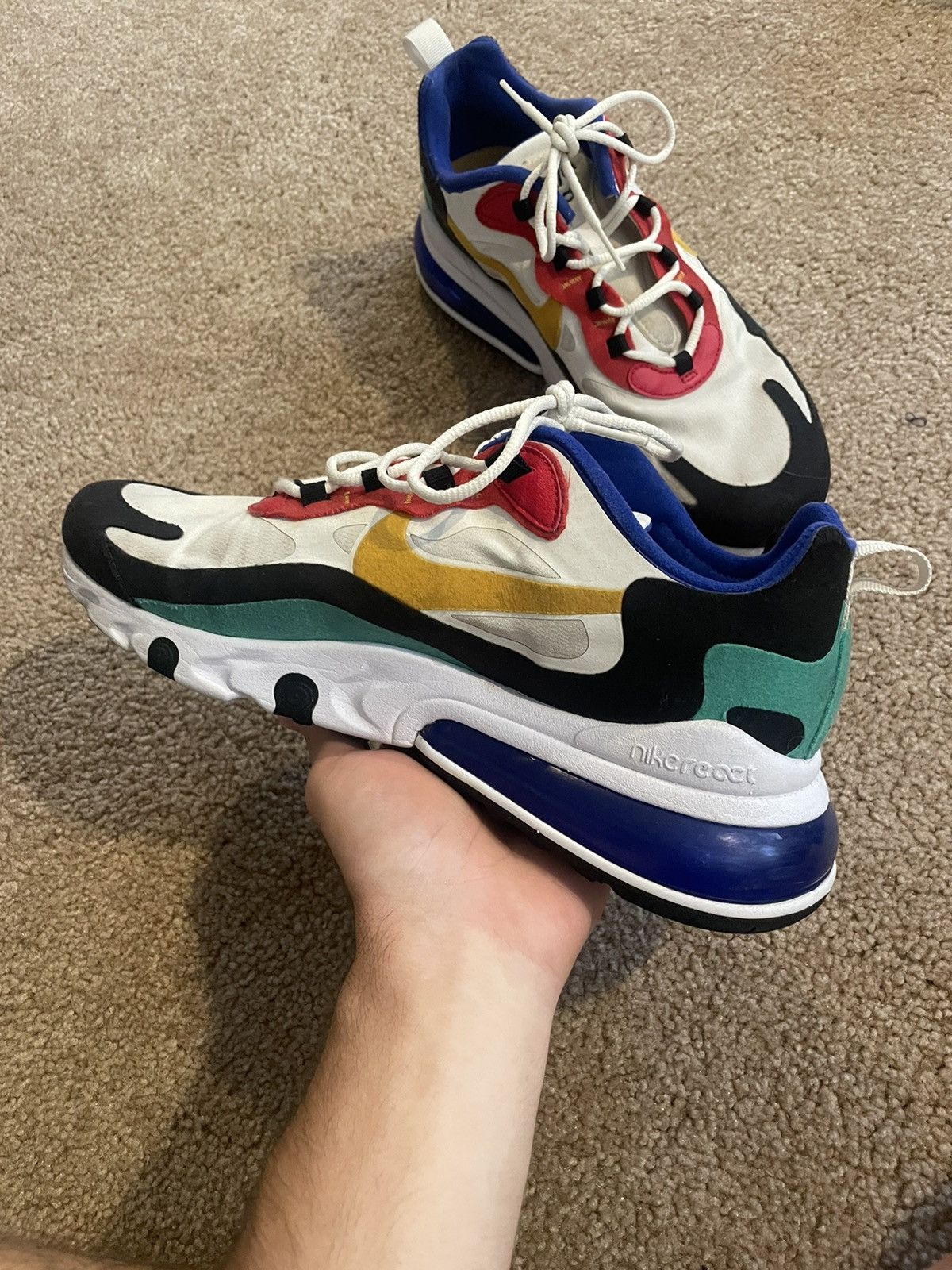 Nike Nike Air Max 270 React Size US 8.5 / EU 41-42 - 2 Thumbnail
