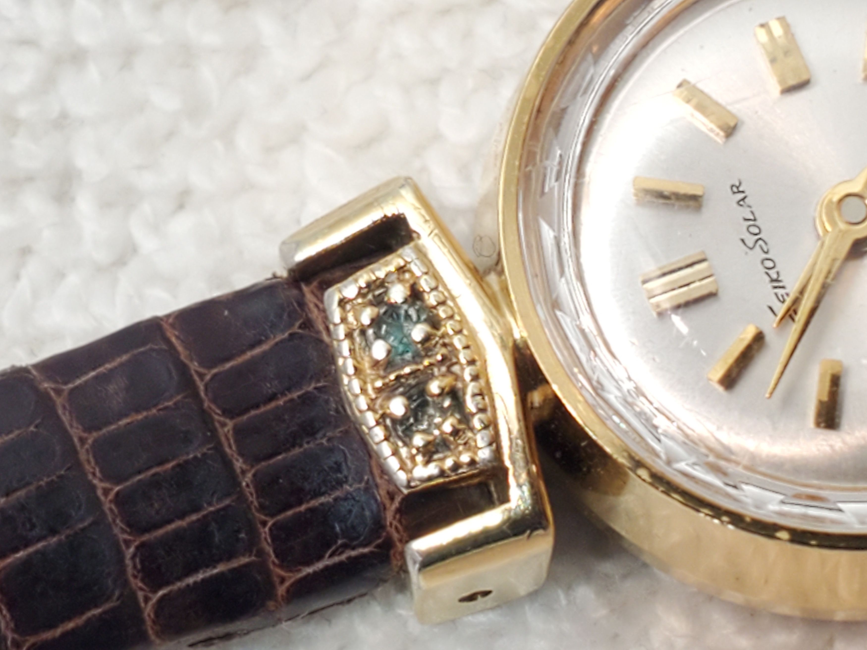 Seiko Vintage Seiko Solar 17 Jewels Wind Up Watch Silver Dial Size ONE SIZE - 5 Thumbnail