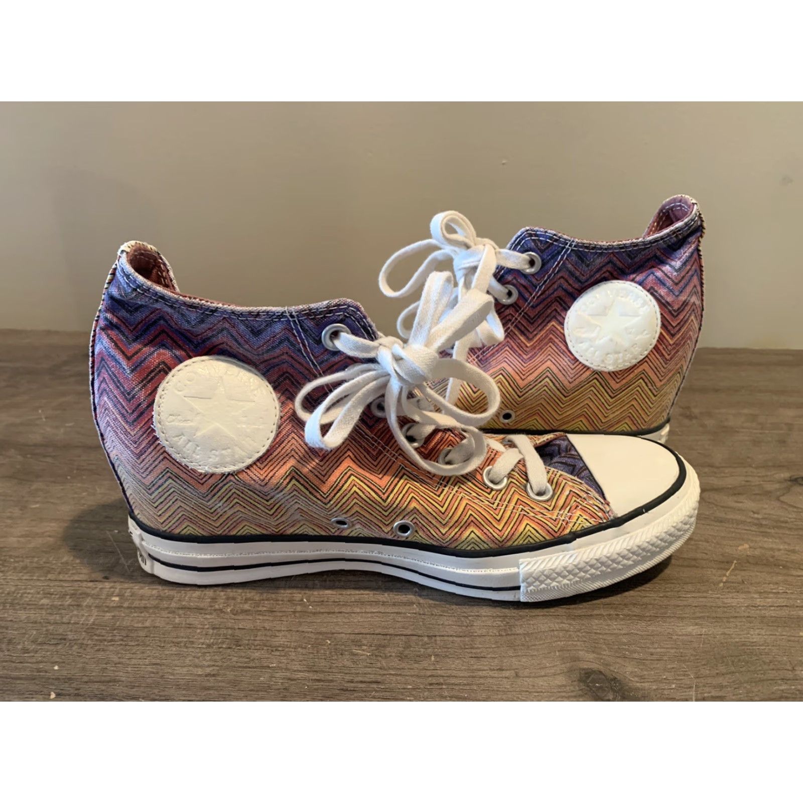 Converse Converse x Missoni Chuck Taylor All Star Lux Mid Hidden Wedge Multicolor Women's 9 Sneaker Size US 9 / IT 39 - 5 Thumbnail