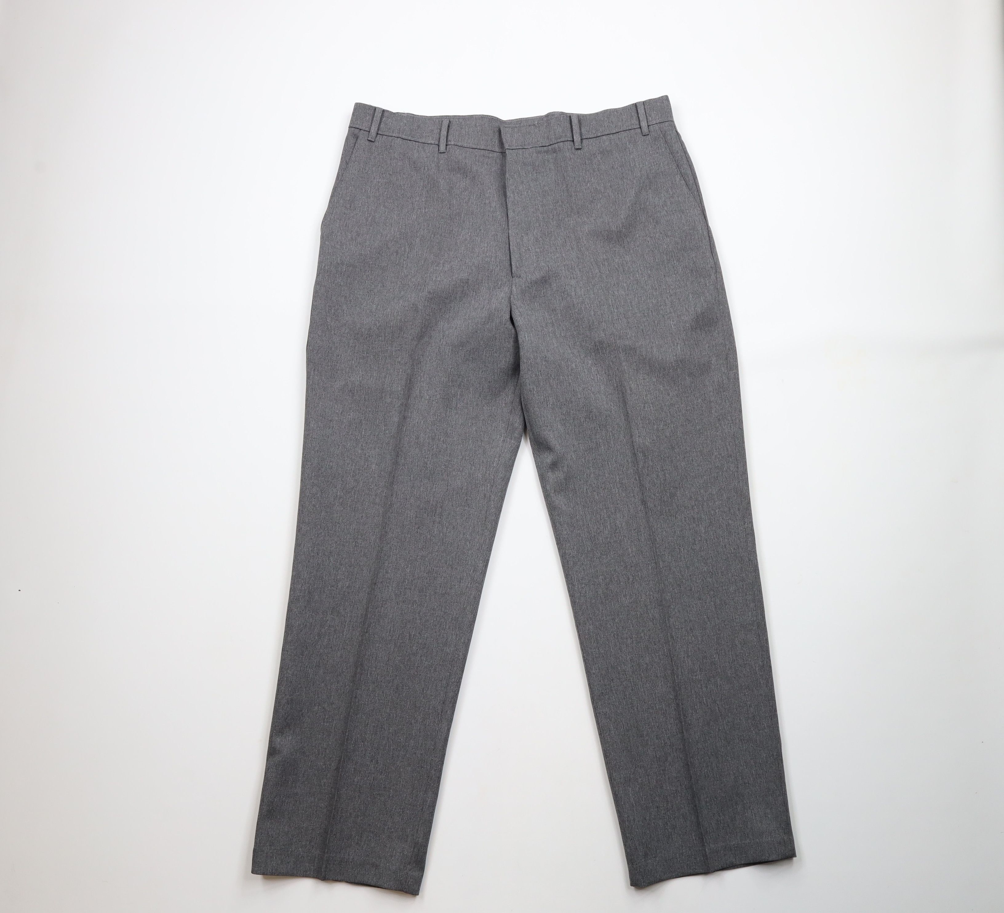 Levi's × Vintage Vintage 90s Levis Knit Wide Leg Chino Pants Heather Gray Size US 38 / EU 54 - 1 Thumbnail