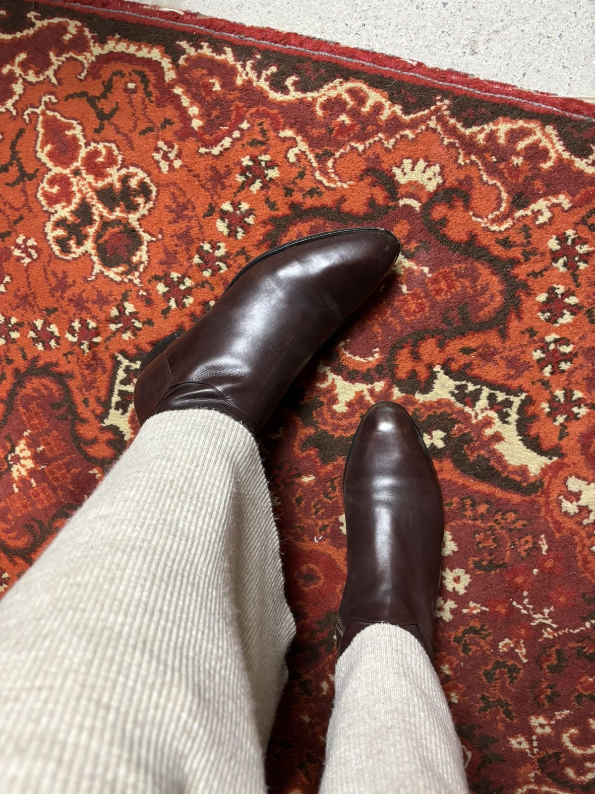 Designer × Roberto Botticelli × Vintage Vintage brown Roberto Botticelli handmade leather boots Size US 7 / IT 37 - 5 Thumbnail