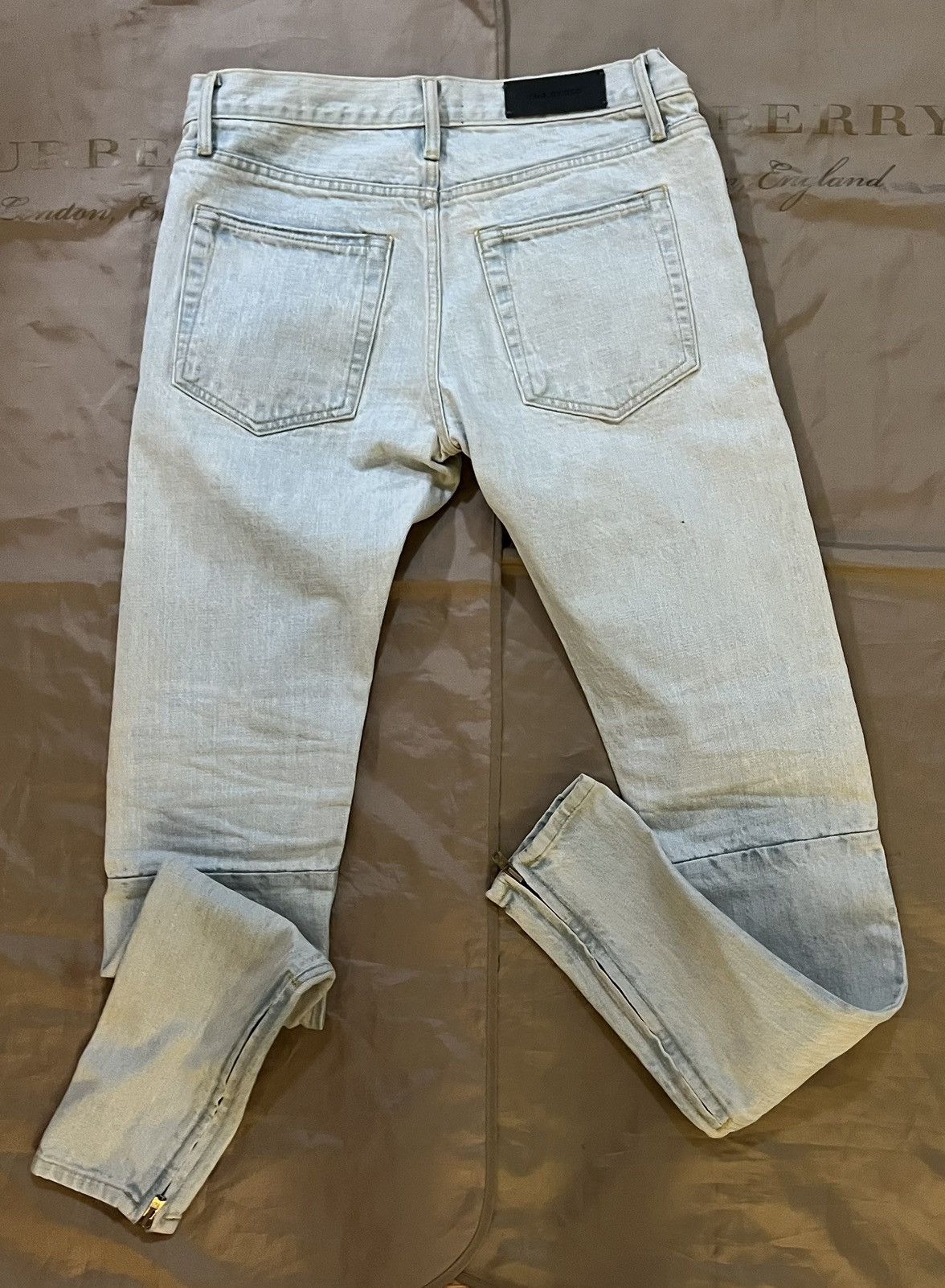 Fear of God Fear of God Blue Distressed Zipped Hem Slim Fit size 32 Size US 32 / EU 48 - 9 Thumbnail
