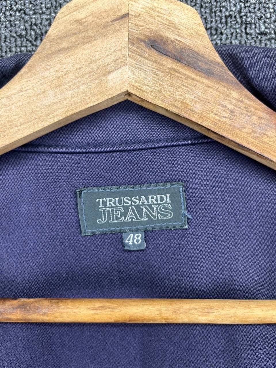 Trussardi Vintage Trussardi Jeans Luxury Rare Zip Up Jacket Size US L / EU 52-54 / 3 - 6 Thumbnail