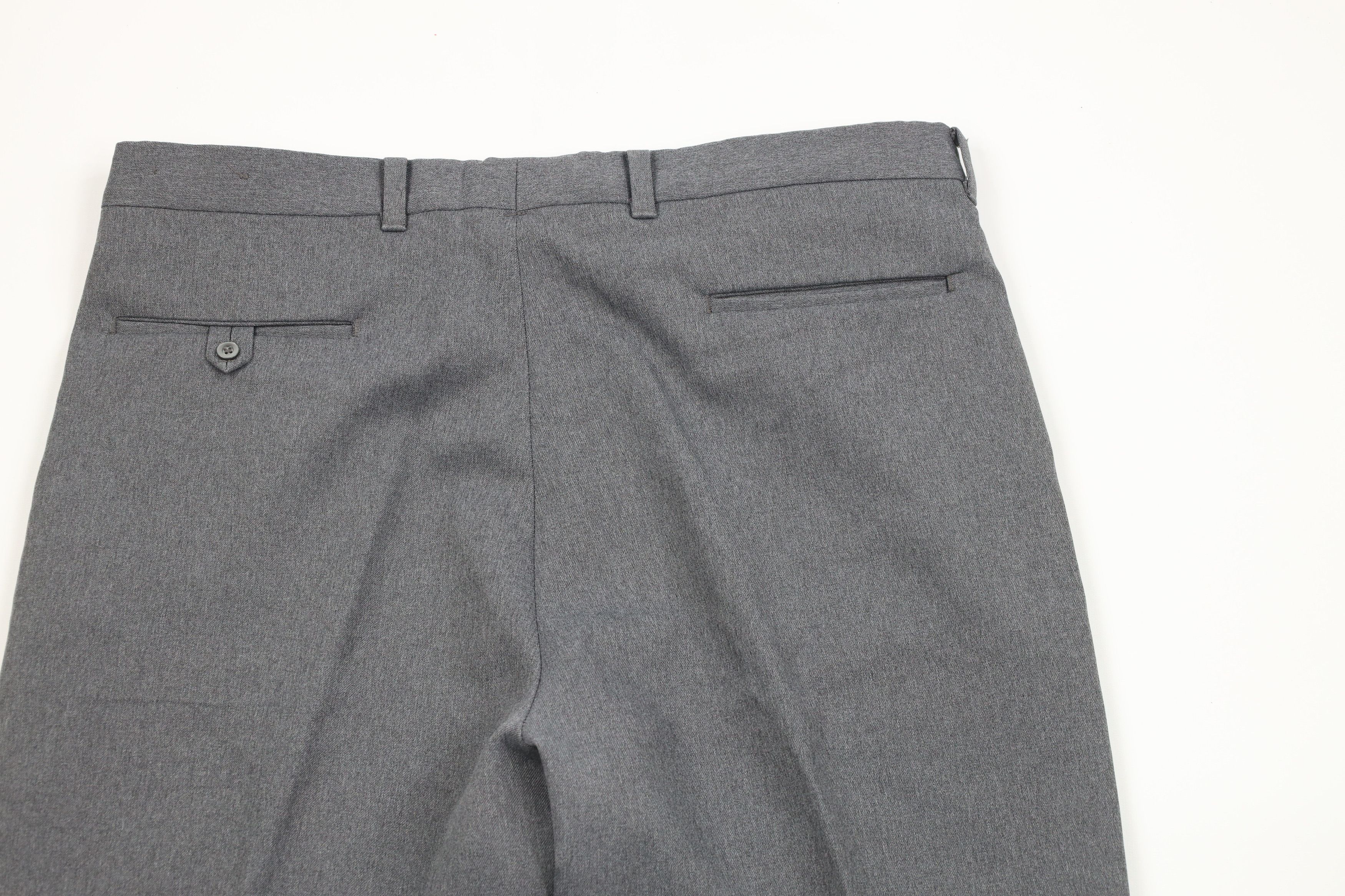 Vintage Vintage 70s Streetwear Wide Leg Trousers Pants Gray USA Size US 36 / EU 52 - 9 Thumbnail
