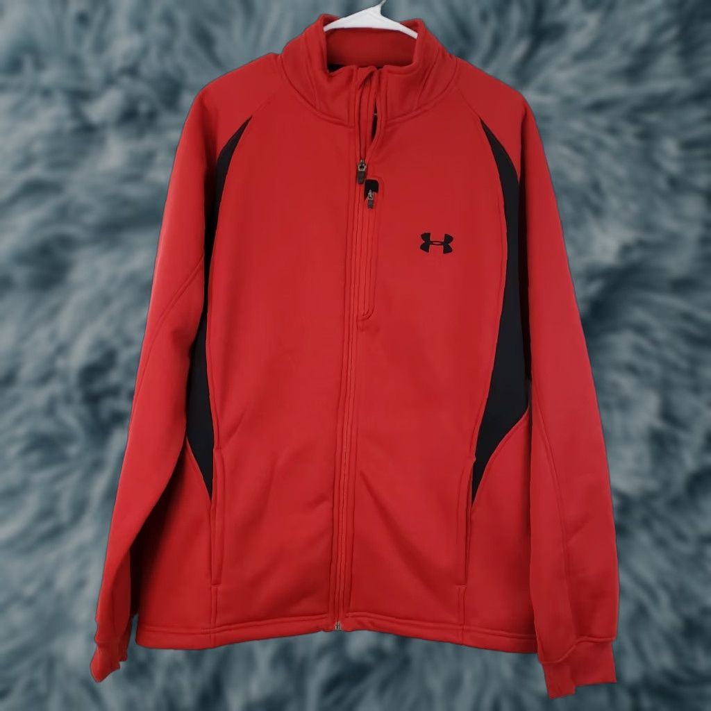 Under Armour Under Armour Jacket Mens M Red Full Zip Long Sleeve Pockets Logo Under armour Jacket M Red Full Zip Long Sleeve Pockets Logo Size US M / EU 48-50 / 2 - 1 Thumbnail
