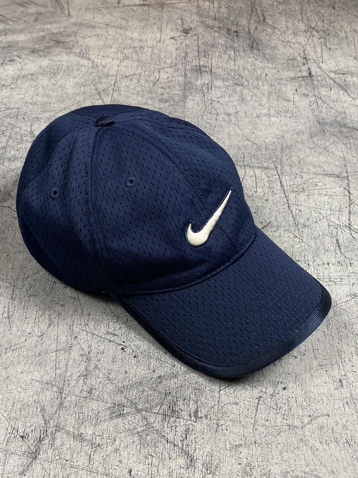 Nike × Vintage Vintage Nike Just Do It Center Logo y2k Drill Cap Size ONE SIZE - 3 Thumbnail