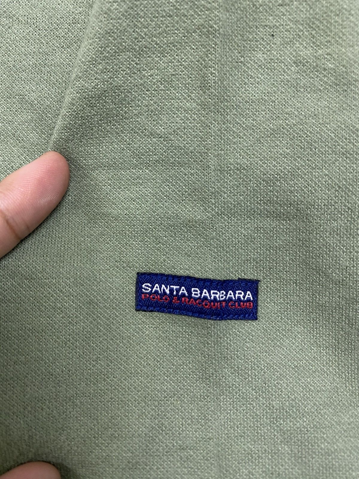 Vintage 90s Santa Barbara Polo Club Halfzipper Shirt