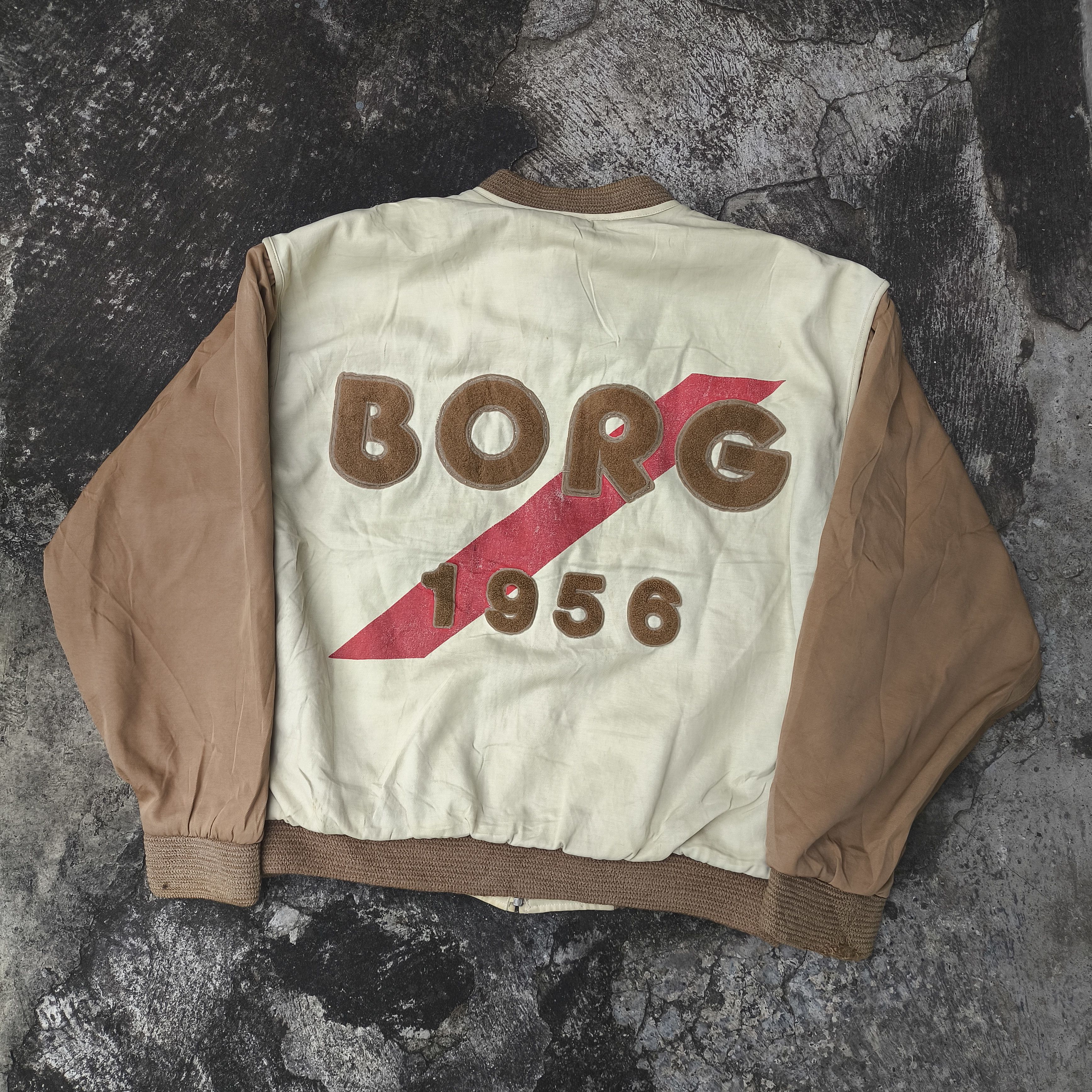 Massimo Osti Rare Bjorn borg towel Embroidery logo bomber varsity jacket Size US L / EU 52-54 / 3 - 2 Thumbnail