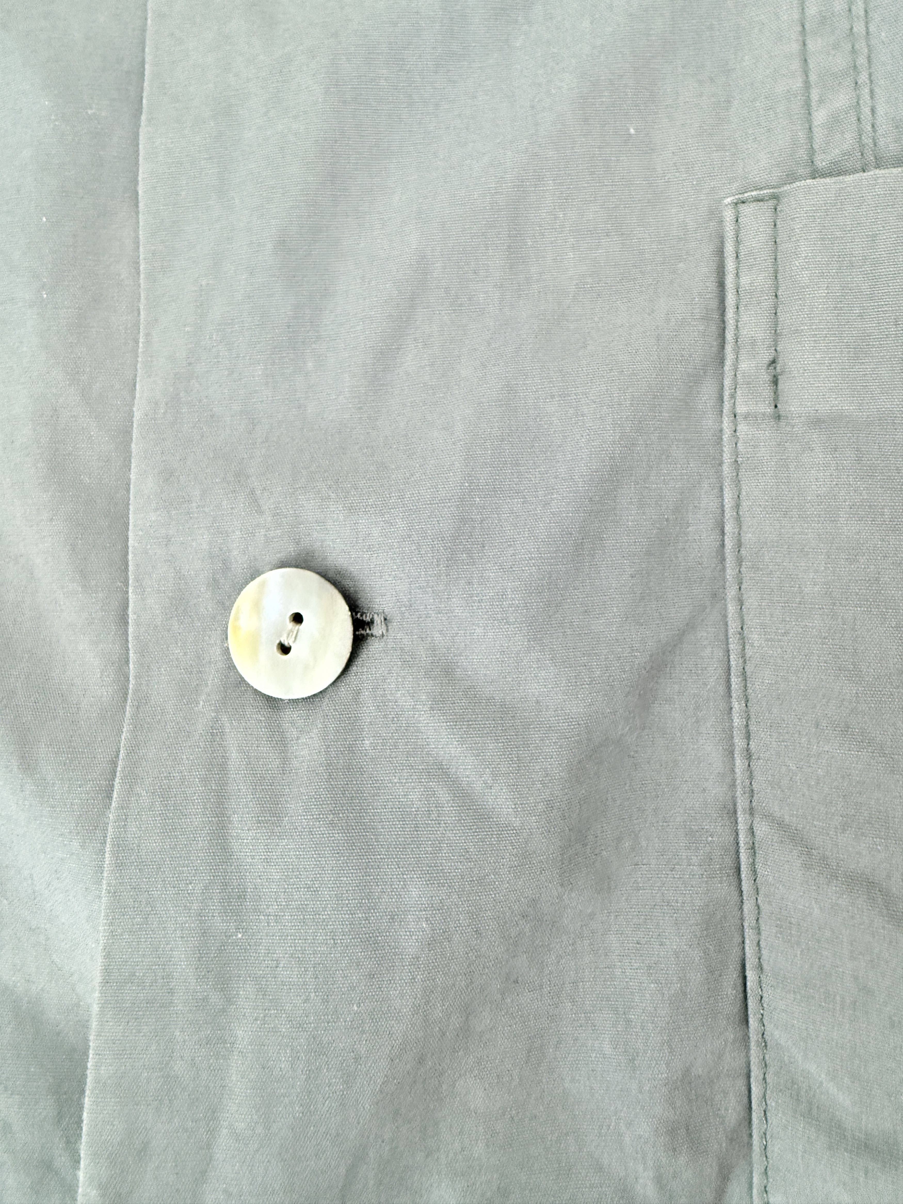 90s Dries Van Noten Mens Grey Cotton Shirt Collector Item