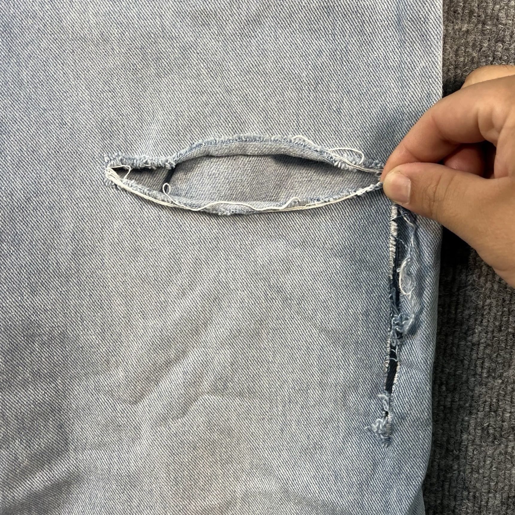 Oak + Fort Oak + Fort High Rise Wide Leg Baggy Jeans Womens 30x28 Blue Size 30" / US 8 / IT 44 - 3 Thumbnail