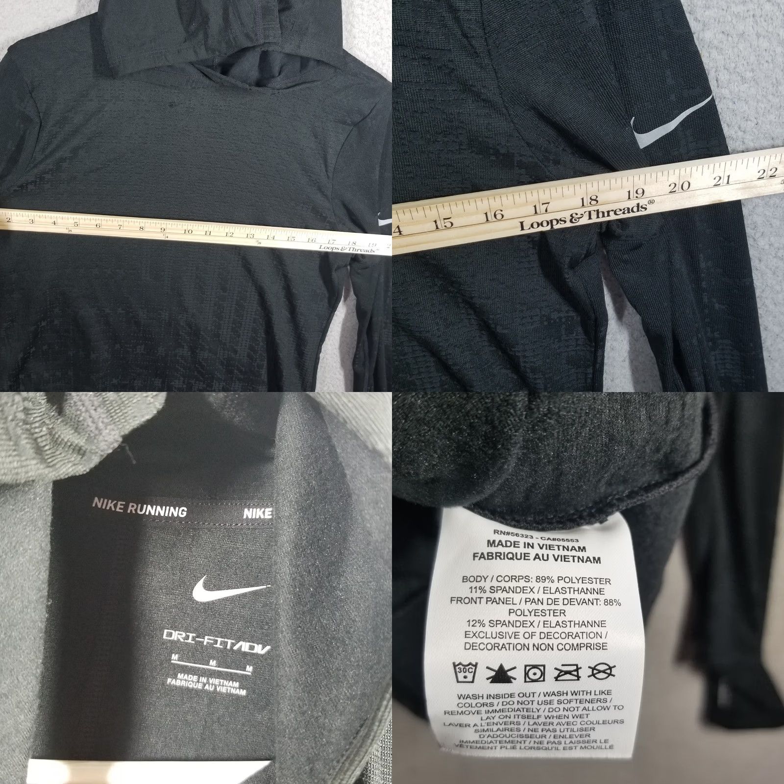 Nike Nike Therma-Fit ADV Run Division Thermal Training Hoodie Women M Black Athletic Pullover Hooded Insulated Moisture Wicking Logo Reflective DD6791-010 Size M / US 6-8 / IT 42-44 - 8 Thumbnail