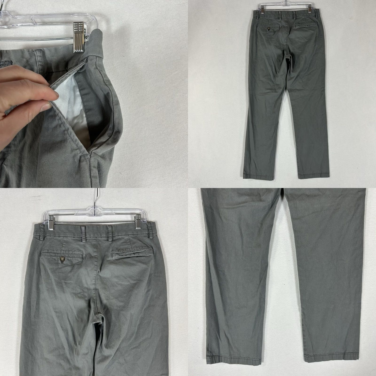 Old Navy Old Navy Chino Pants Mens 32x32 Gray Slim Fit Casual Mid Rise Pants Size US 32 / EU 48 - 8 Thumbnail