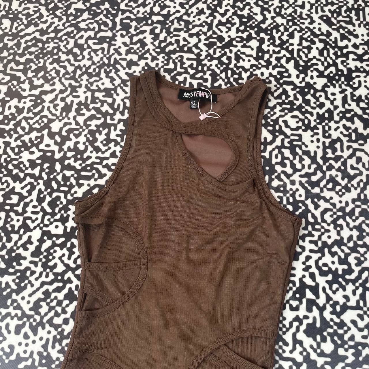 Japanese Brand Vintage Y2K Missy Empire Mesh Cut Out Overlay Maxi Dress Size M / US 6-8 / IT 42-44 - 8 Thumbnail