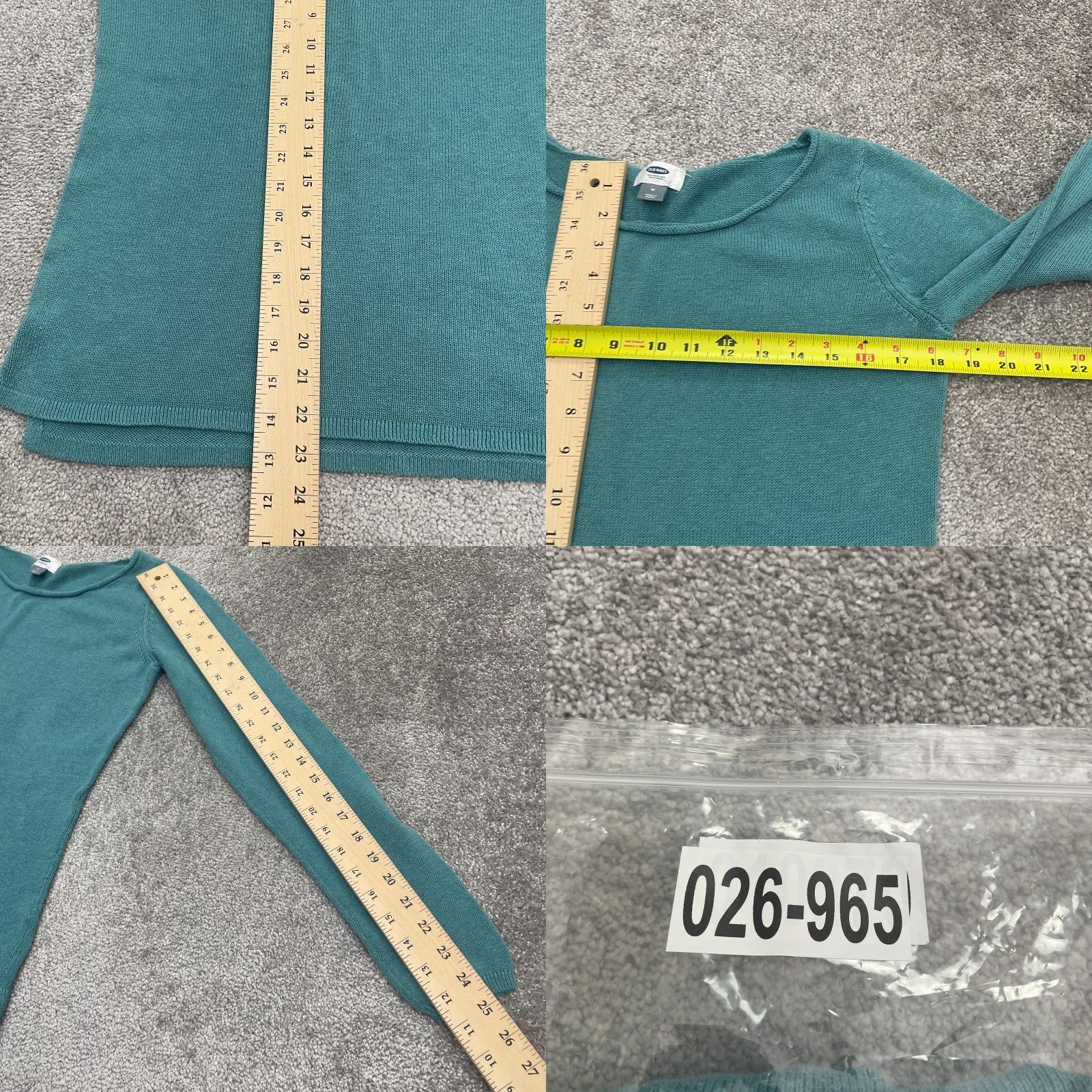 Old Navy Old Navy Sweater Shirt Women Medium Green Round Neck Lightweight Cotton Blend Knit Pullover Casual Seasonal 90s Designer? No, not 90s. Hold. Size M / US 6-8 / IT 42-44 - 8 Thumbnail