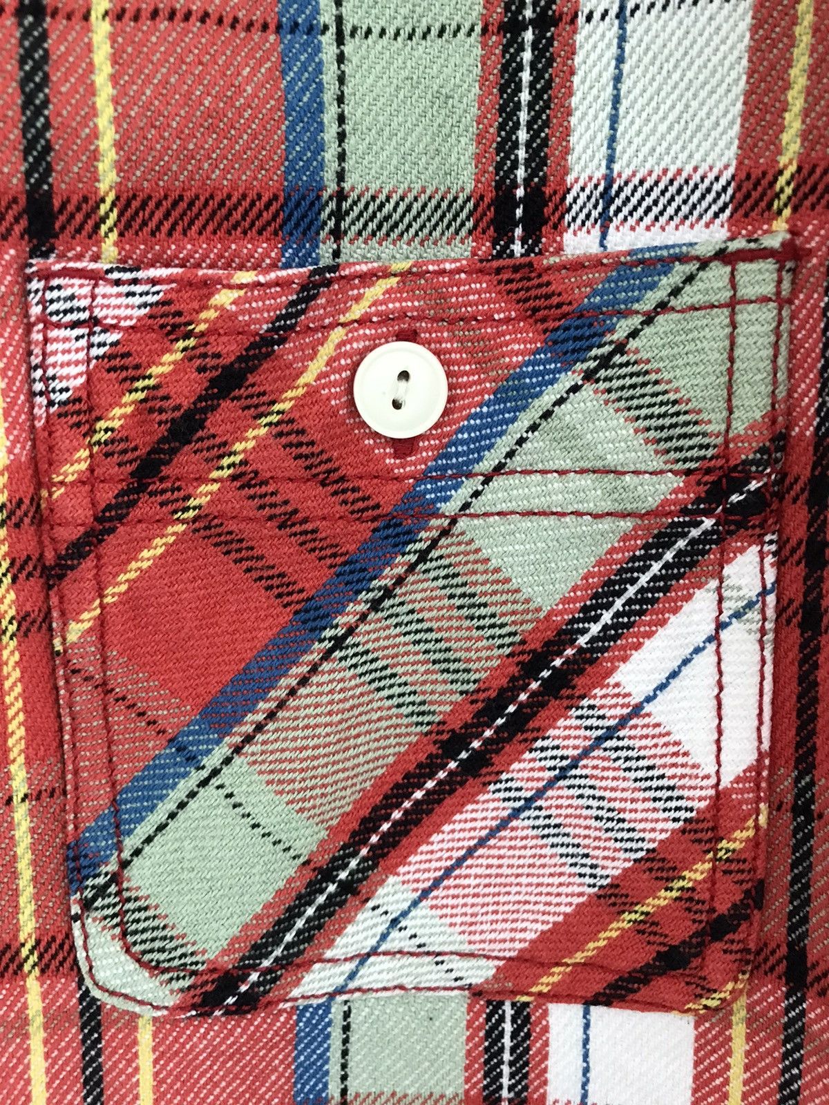 Japanese Brand KNACKERED by Houston Heavyweight Motorcycle Check Shirt Size US S / EU 44-46 / 1 - 18 Thumbnail