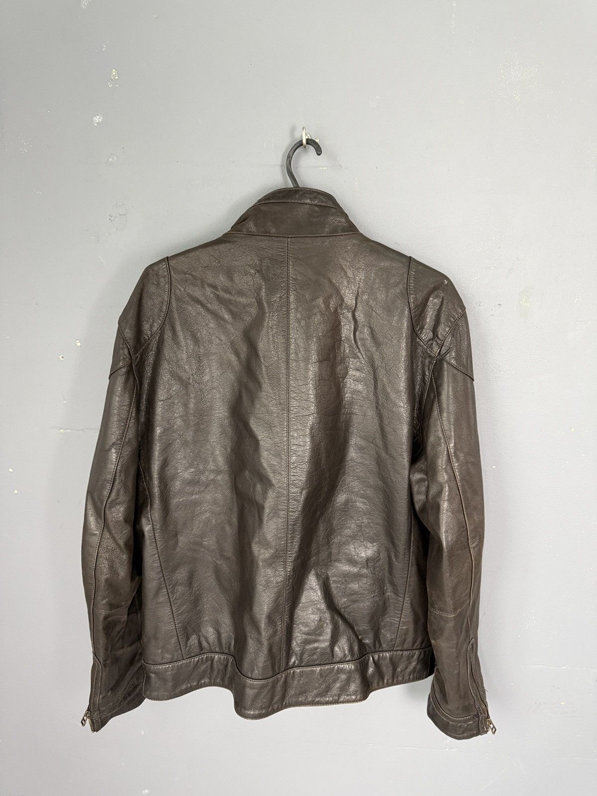 Vintage VINTAGE BROWN LEATHER JACKET Size US M / EU 48-50 / 2 - 6 Thumbnail
