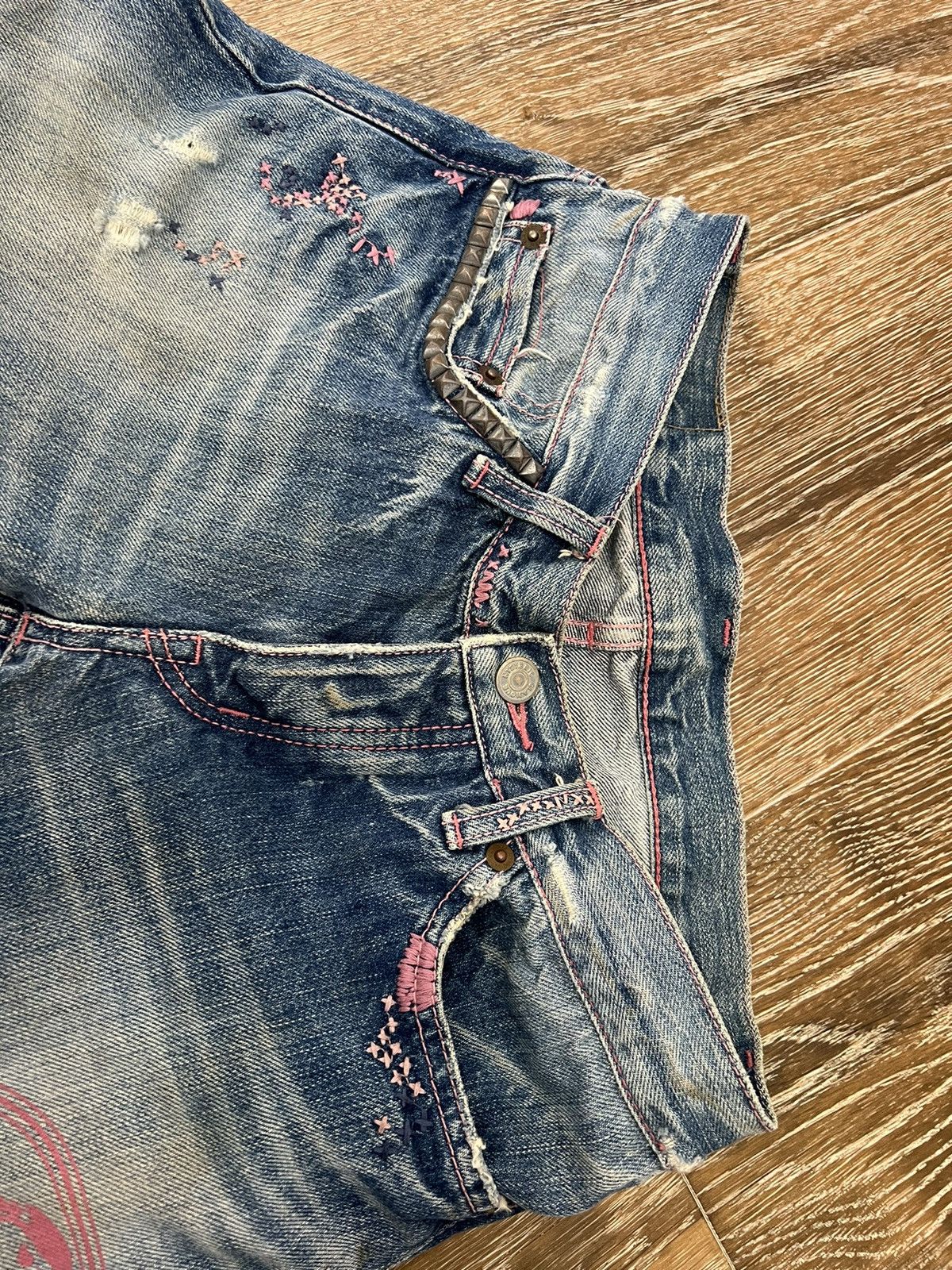 Hysteric Glamour Hysteric glamour kinky distressed repaired selvedge jeans Size US 29 - 8 Thumbnail