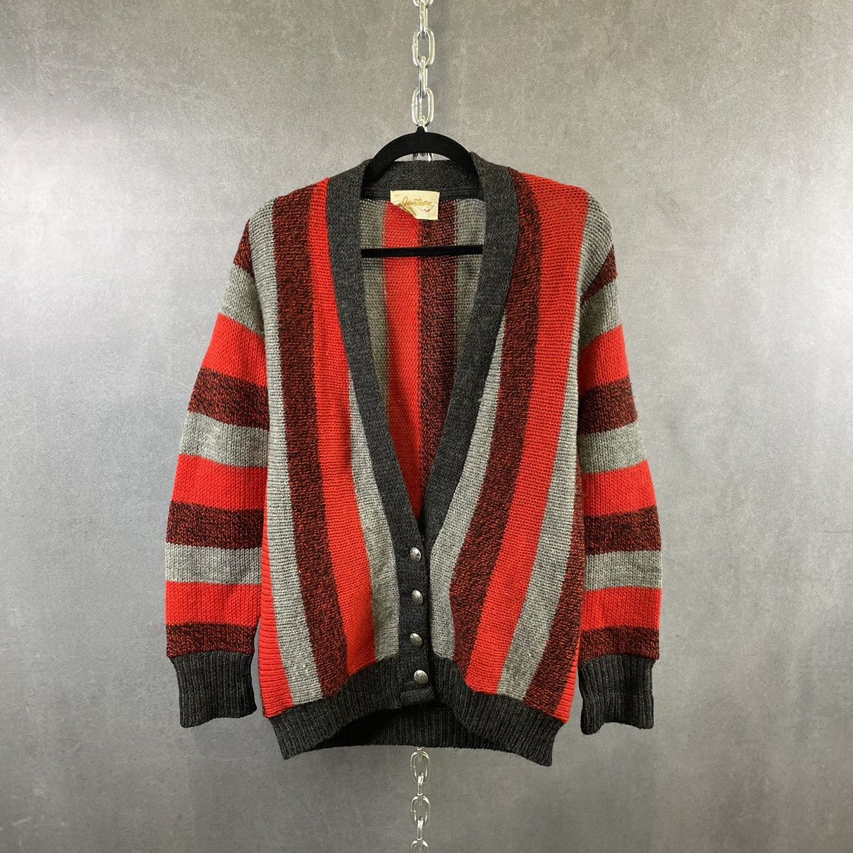 Jantzen 60s Janzten Striped Wool cardigan M-L Size US S / EU 44-46 / 1 - 1 Thumbnail
