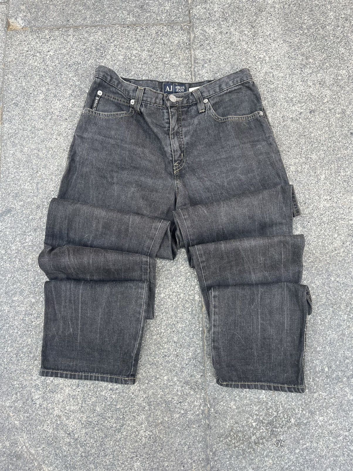 Emporio Armani Emporio Armani Jeans Slim Fit Stretch Denim Size 29 Black Size US 29 - 2 Thumbnail