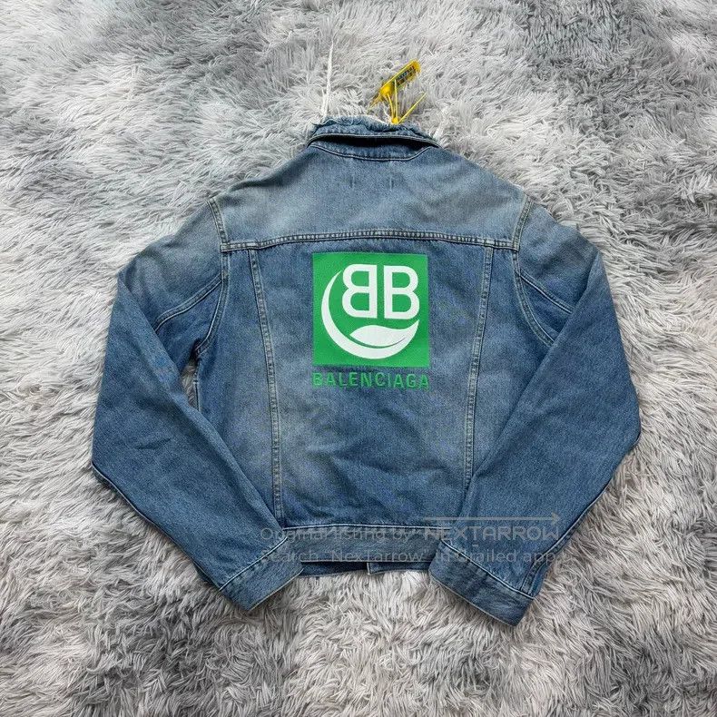 Balenciaga Balenciaga Wheat ear environmental protection denim jacket Size US M / EU 48-50 / 2 - 5 Thumbnail