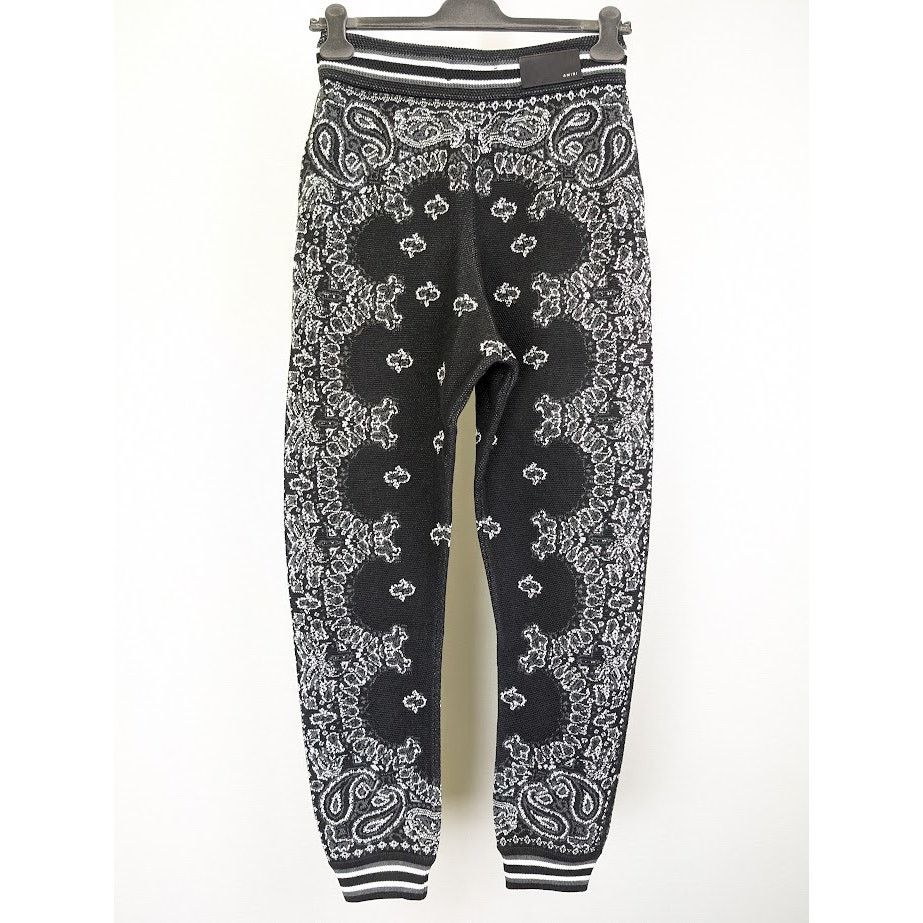 Amiri o1rshd1 Q:2 / Bandana B-Ball Sweatpants & Joggers Black/Grey Size US 32 / EU 48 - 11 Thumbnail