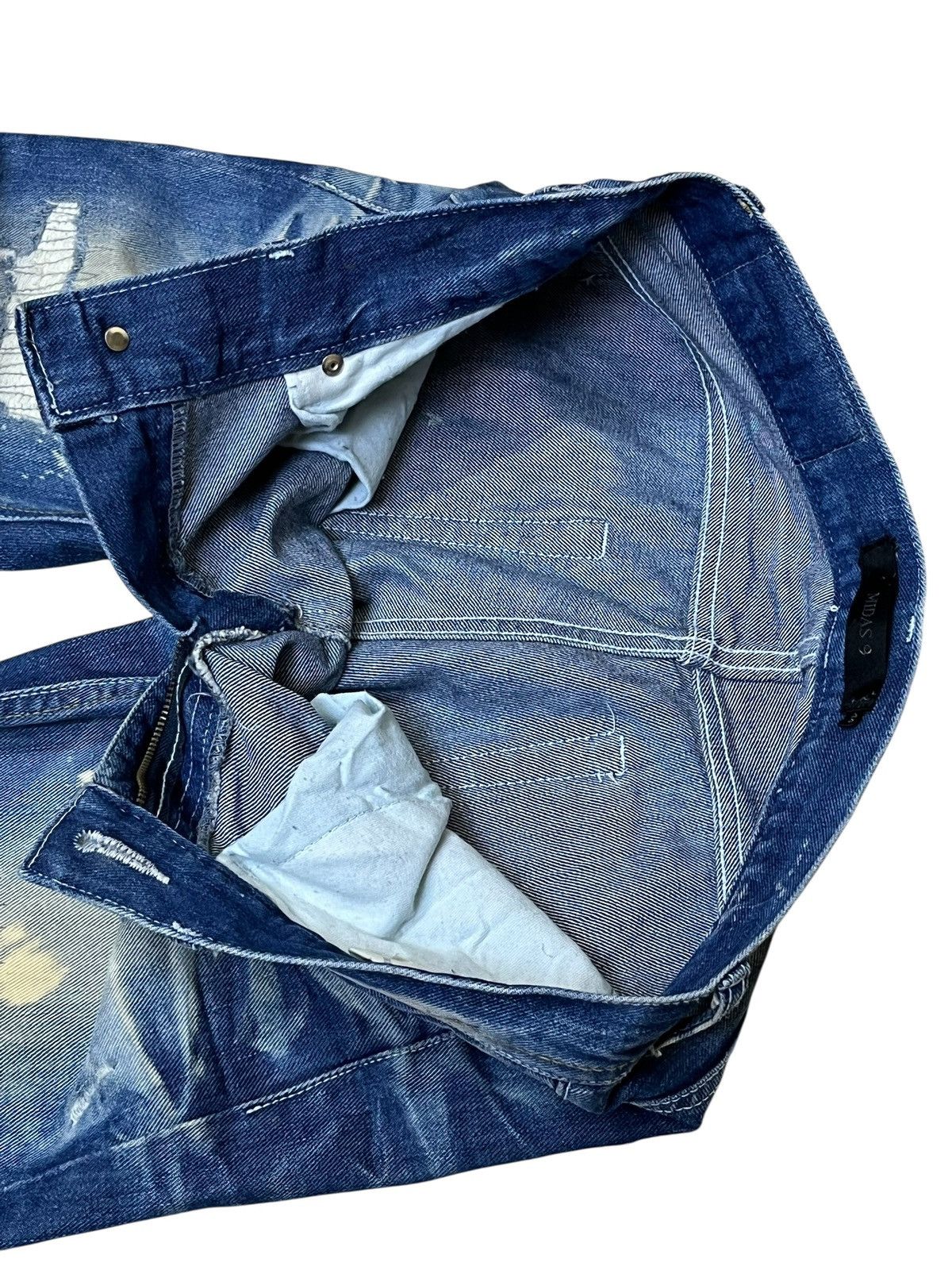 If Six Was Nine Vintage japanese jeans MIDAS 9 distressed flared punk jeans Size US 30 / EU 46 - 11 Thumbnail
