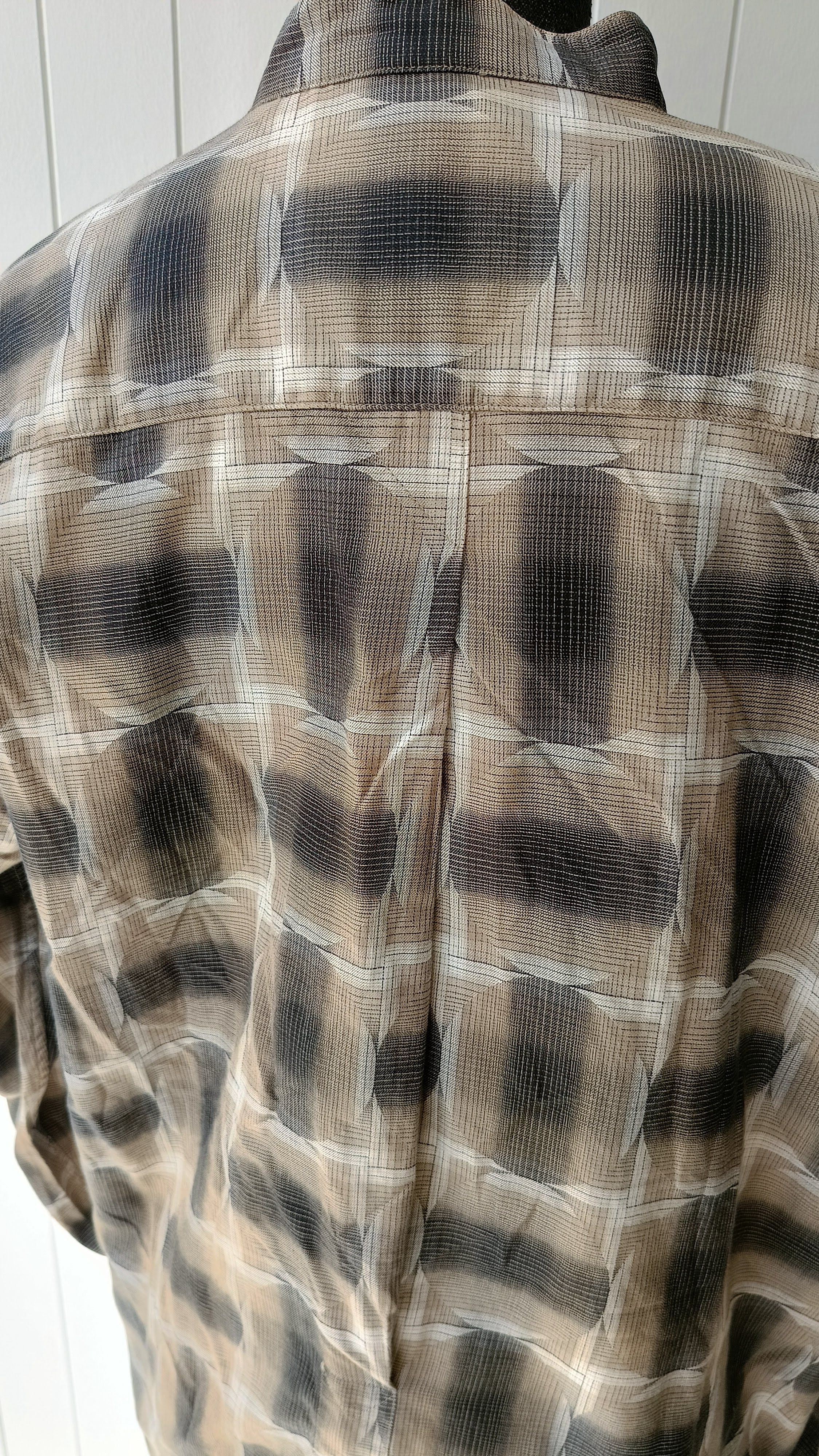 Issey Miyake Issey Miyake IM studio Japan geometric mandarin shirt VTG Size US M / EU 48-50 / 2 - 7 Thumbnail