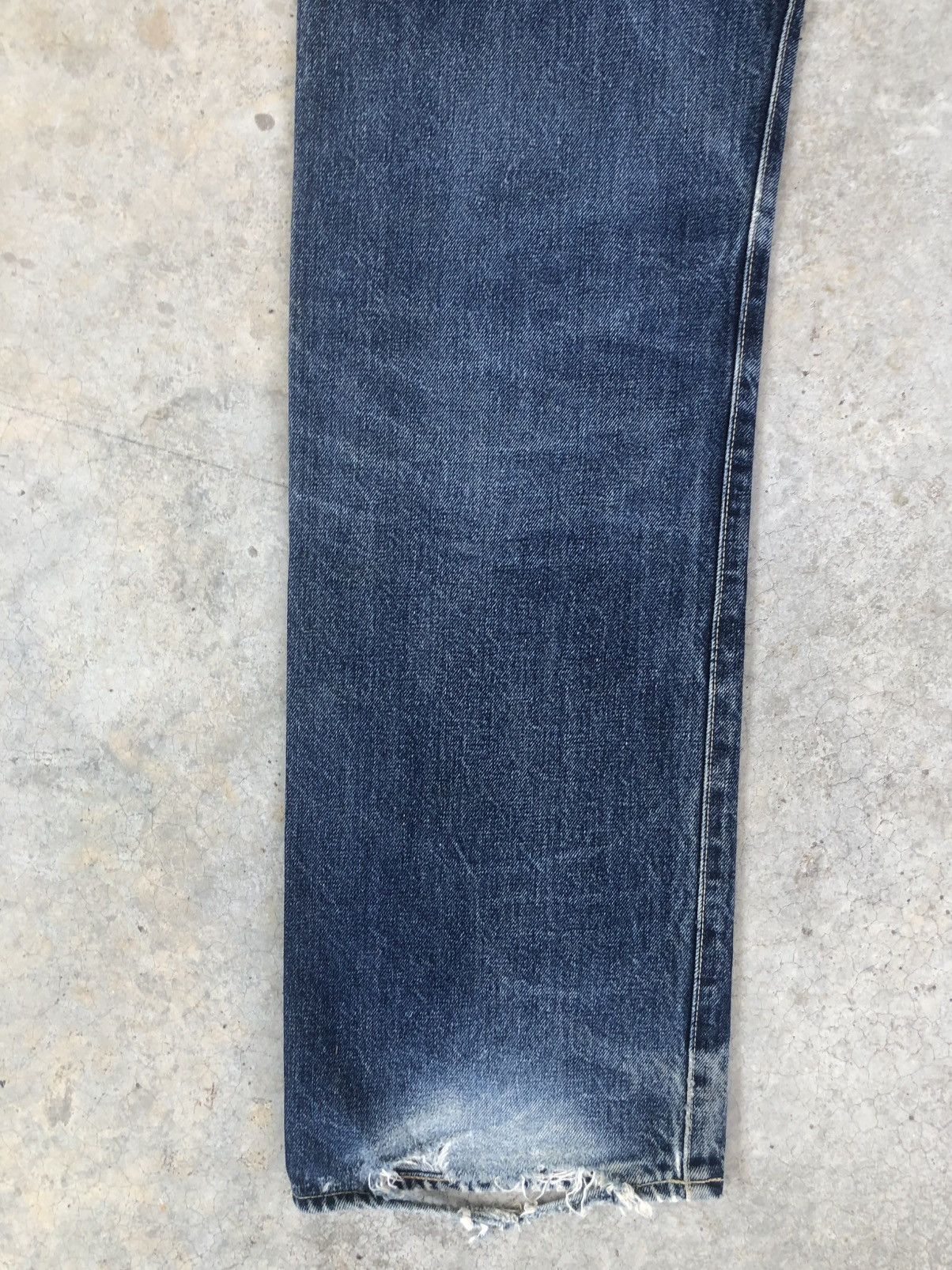 Studio D'Artisan Studio D’Artisan SD101 Selvedge Denim Distressed Jeans Size US 31 - 11 Thumbnail