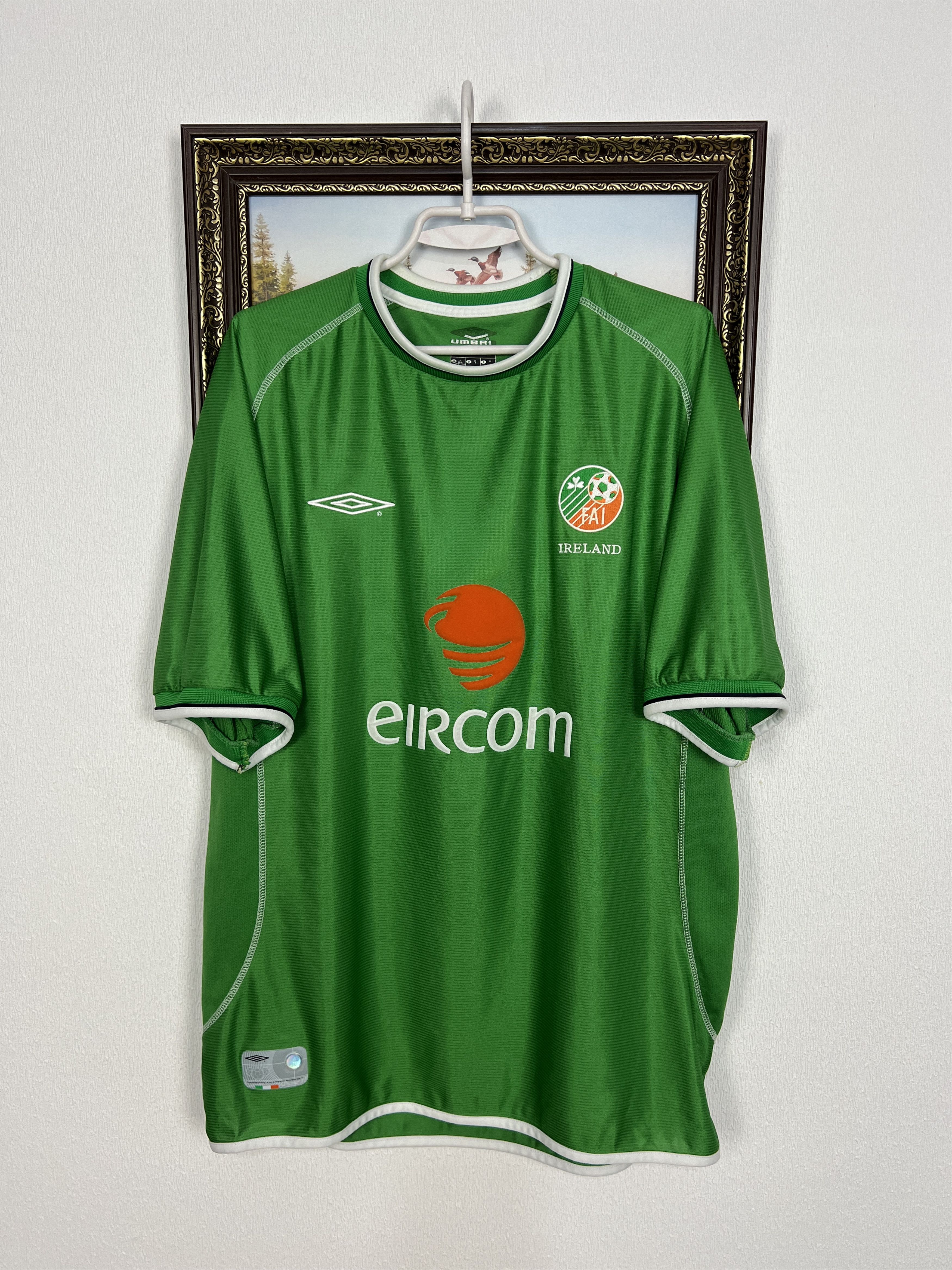 Umbro Republic of Ireland football shirt Soccer Jersey Trikot Size US XL / EU 56 / 4 - 1 Thumbnail
