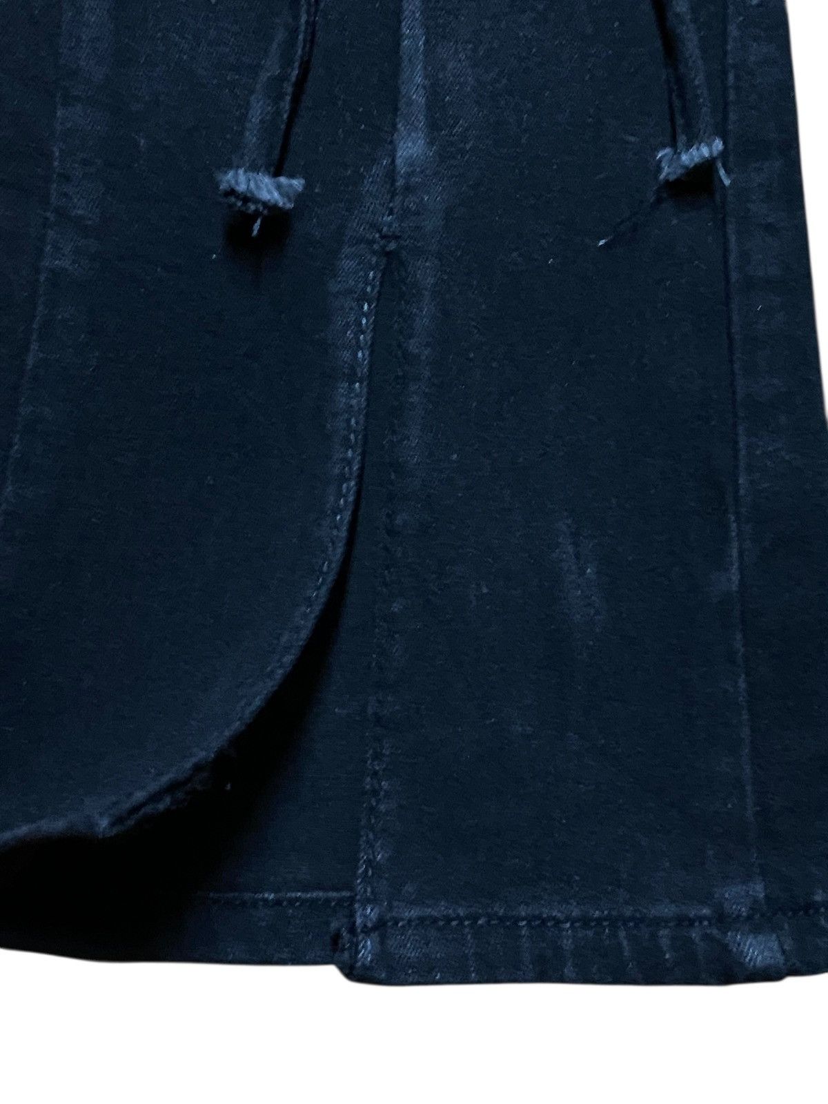 Japanese Brand Vintage Japanese Brand Black Denim lace Up knee Flare Jeans Size US 27 - 9 Thumbnail