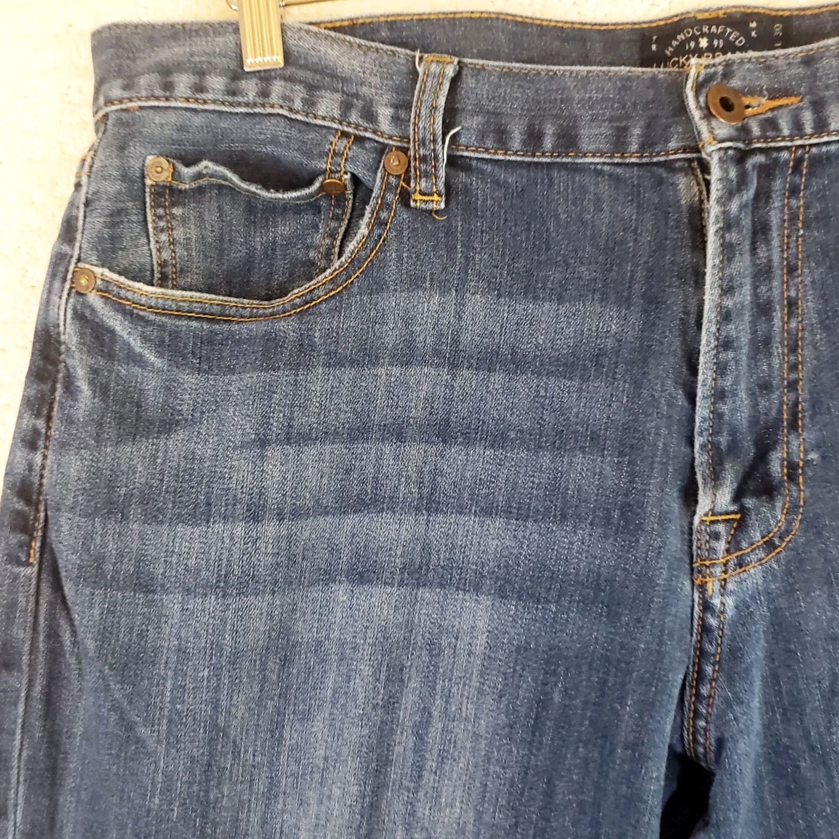 Lucky Brand Lucky Brand Men's 221 Original Straight Jeans Blue Wash Stretch Denim 38x30 Size US 38 / EU 54 - 4 Thumbnail