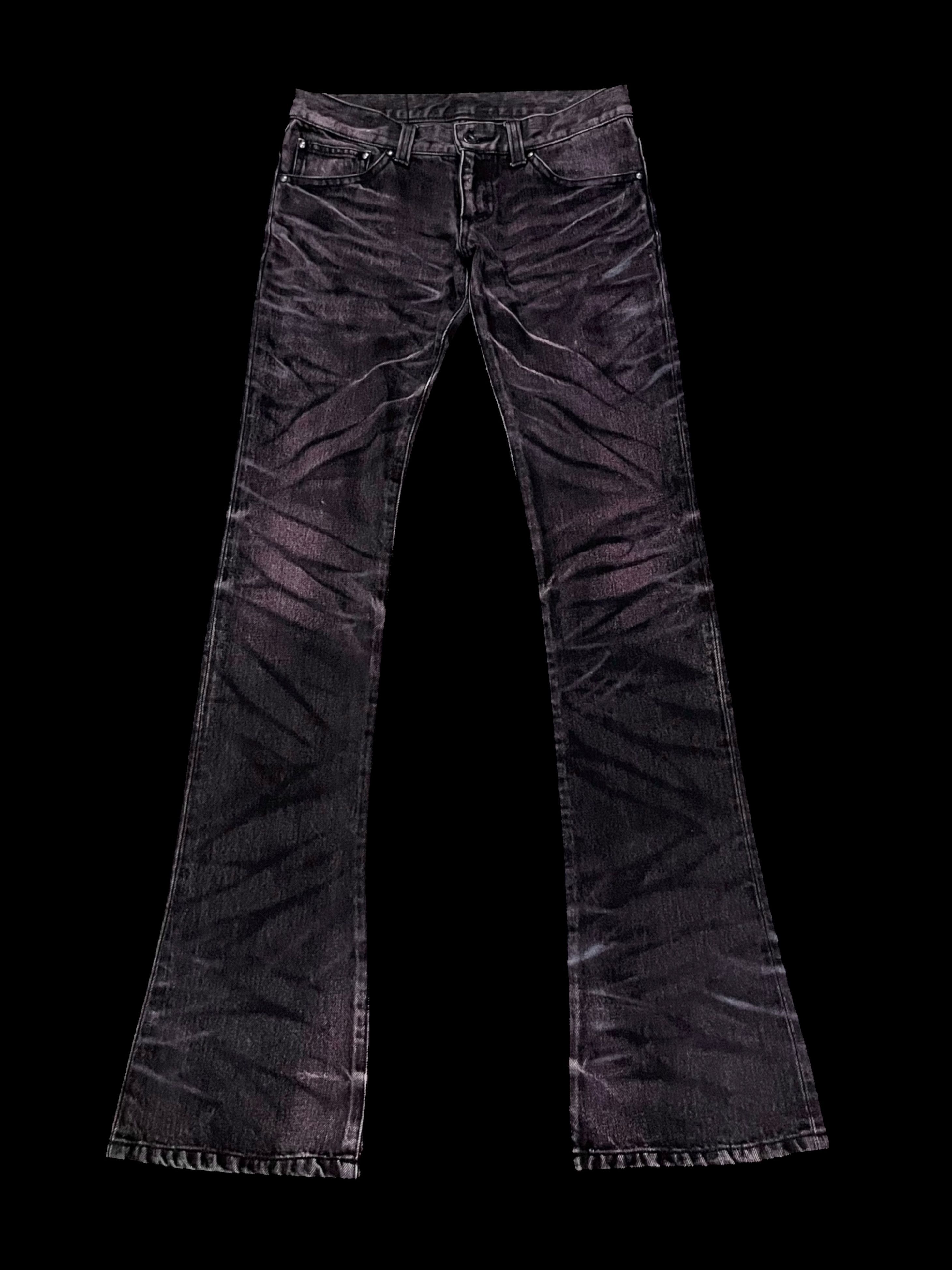 Tornado Mart Vintage Tornado Mart Clawmark tiger Flare Denim (W27) Size US 27 - 2 Thumbnail