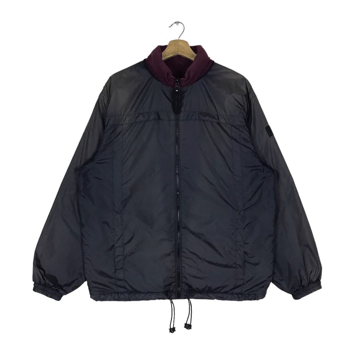 Vintage Vintage Thomas Burberry Reversible Fleece Jacket Size US L / EU 52-54 / 3 - 8 Thumbnail