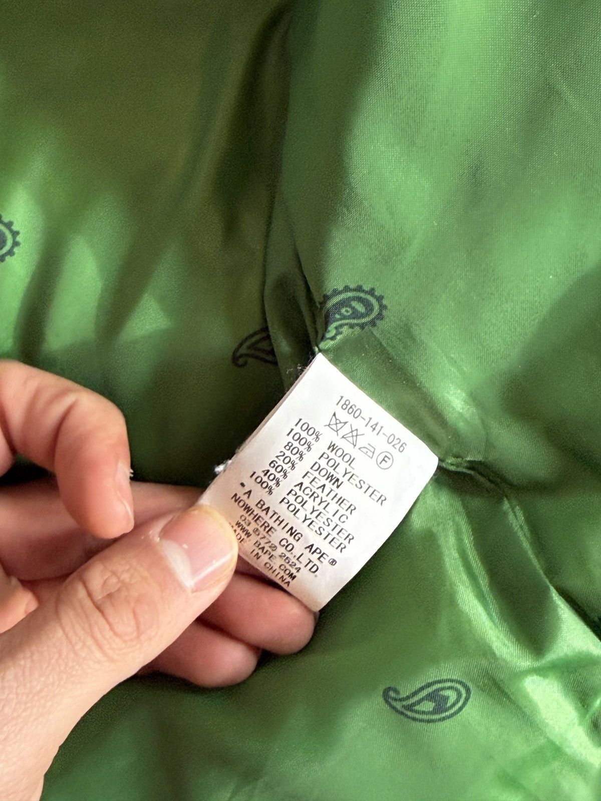 Bape Bape Harris Tweed Down Jacket Size US M / EU 48-50 / 2 - 8 Thumbnail