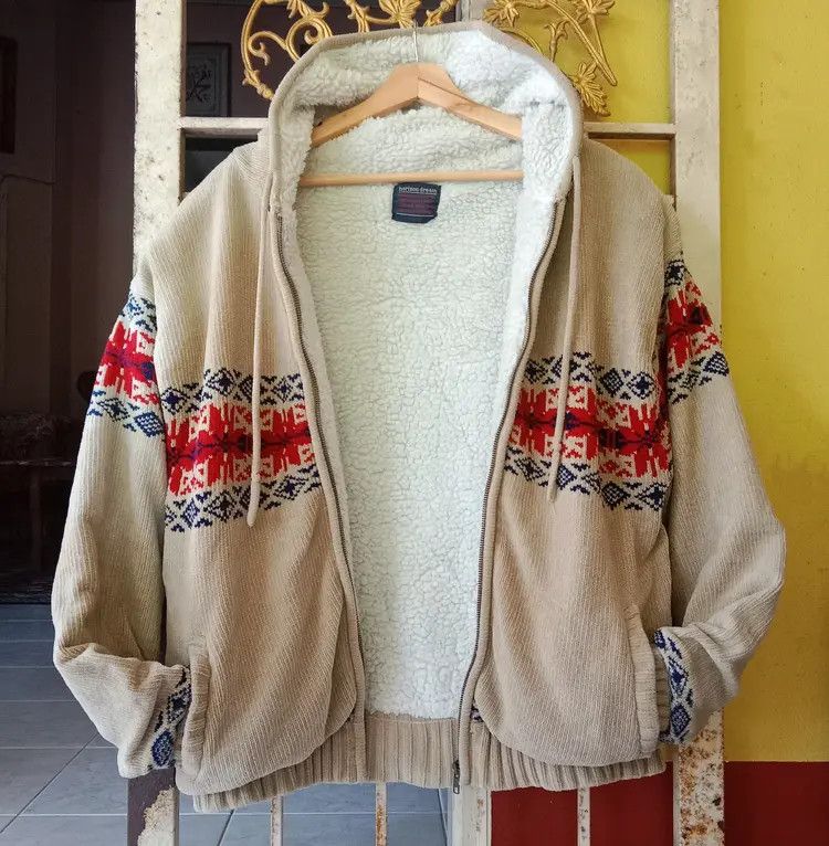 Japanese Brand Vintage Horizon Dream Sherpa Lined Hoodie Native Jacket Size US M / EU 48-50 / 2 - 7 Thumbnail
