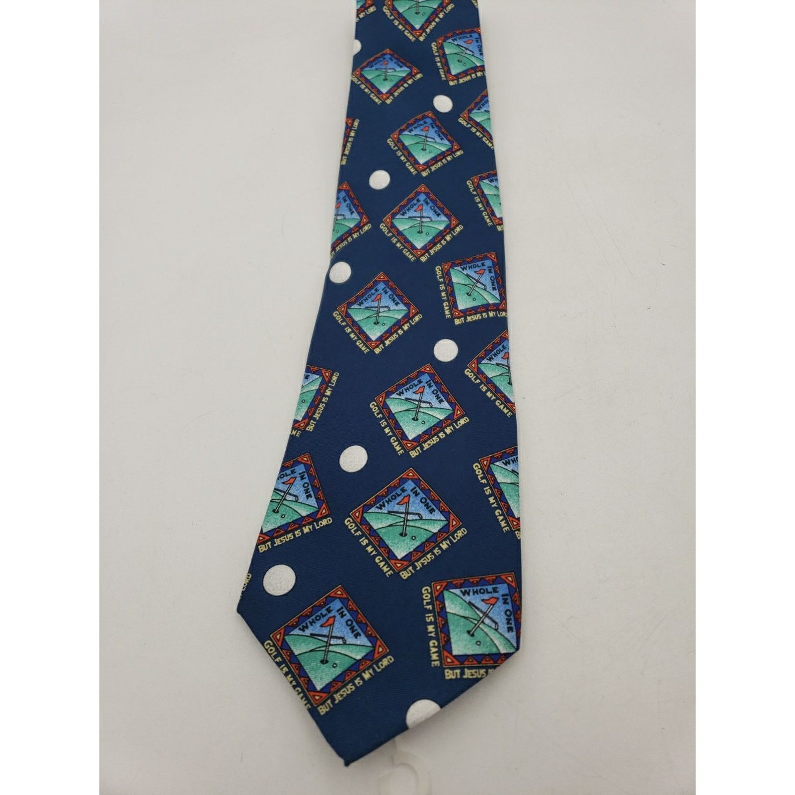 Other Kerusso Tie Golf Religious Jesus Polyester Blue Christian Size ONE SIZE - 2 Thumbnail