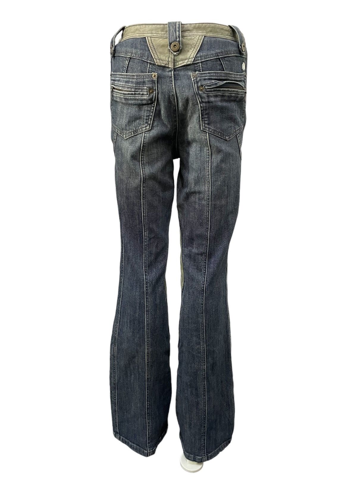 Hysteric Glamour × In The Attic × semanticdesign Studio Picone Asymmetrical Hybrid Flared Jeans Size US 28 / EU 44 - 4 Thumbnail