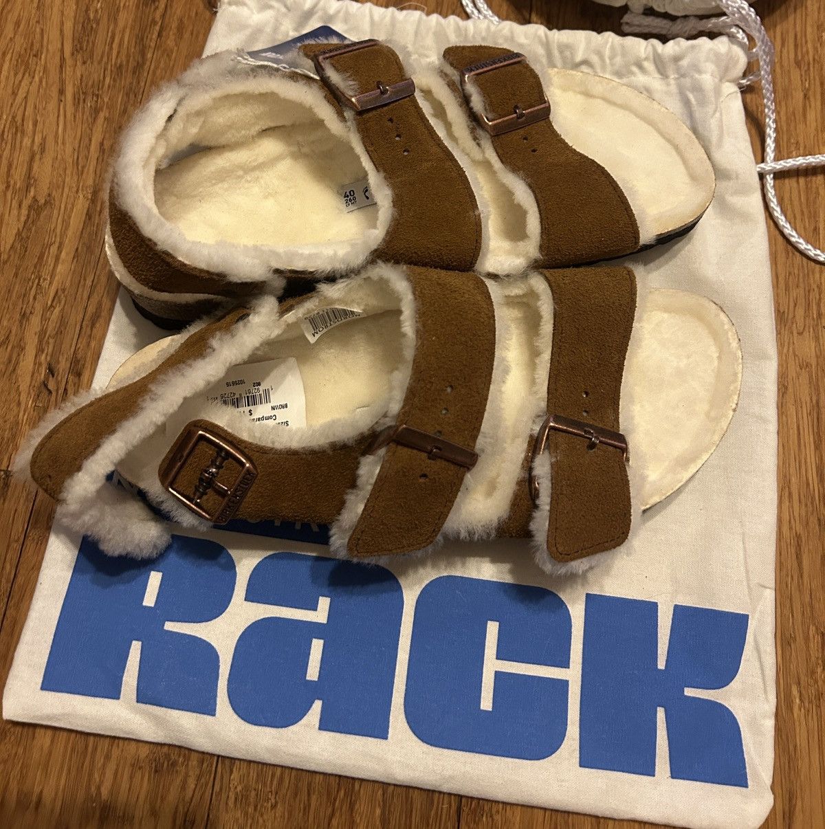 Birkenstock Birkenstock Milano Genuine Shearling Slingback Sandal Size US 10 / IT 40 - 6 Thumbnail